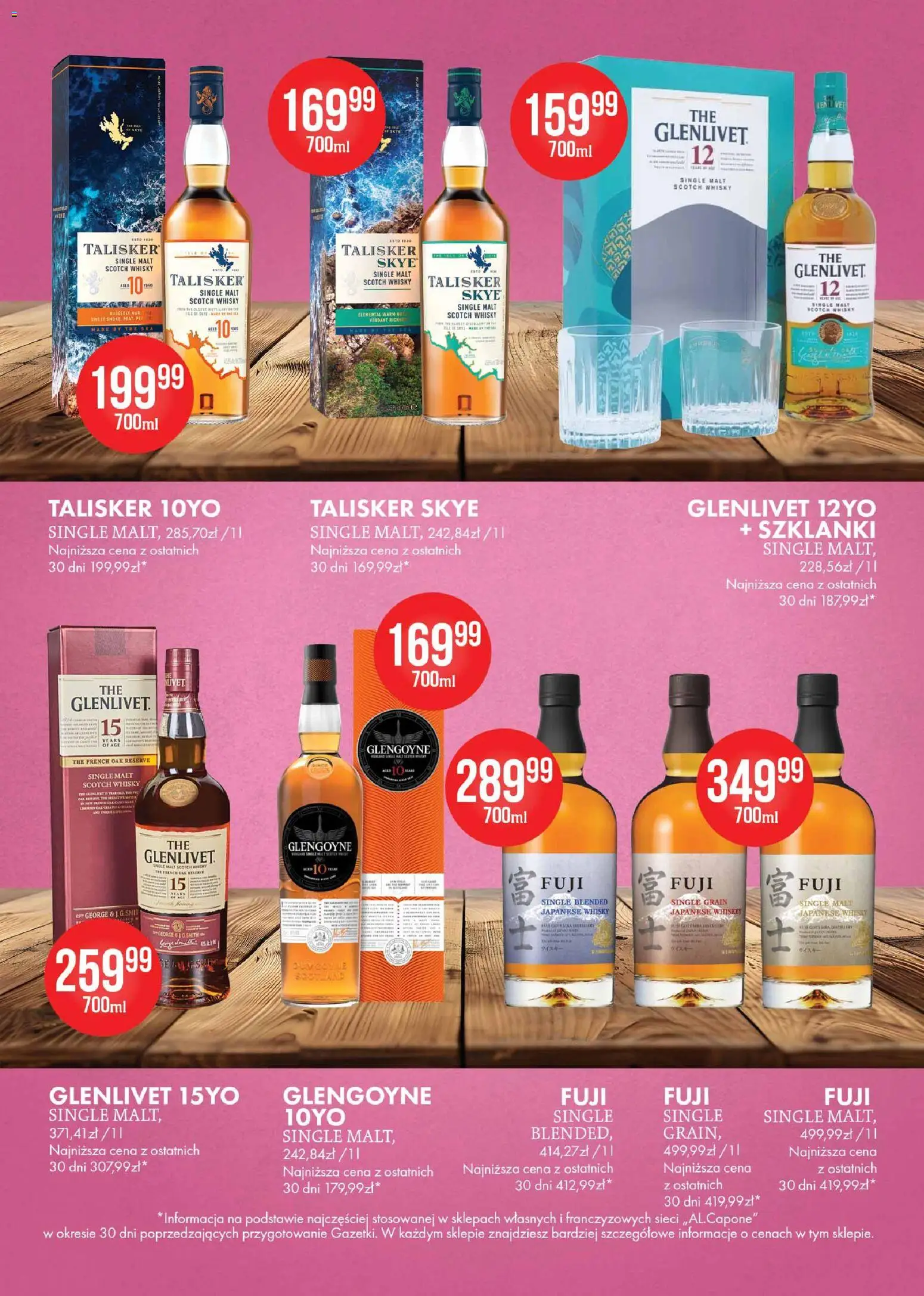 Al.Capone gazetka od 11.05.2026 | Strona: 5 | Produkty: Whisky Single Malt, Szklanki, Whisky
