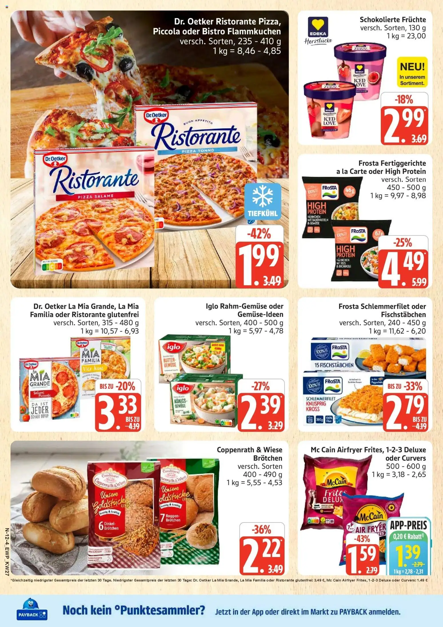Edeka - EDEKA: Wochenangebote – gültig ab 28.06.2026 | Seite: 12 | Produkte: Ristorante, Butter, McCain, Gemüse