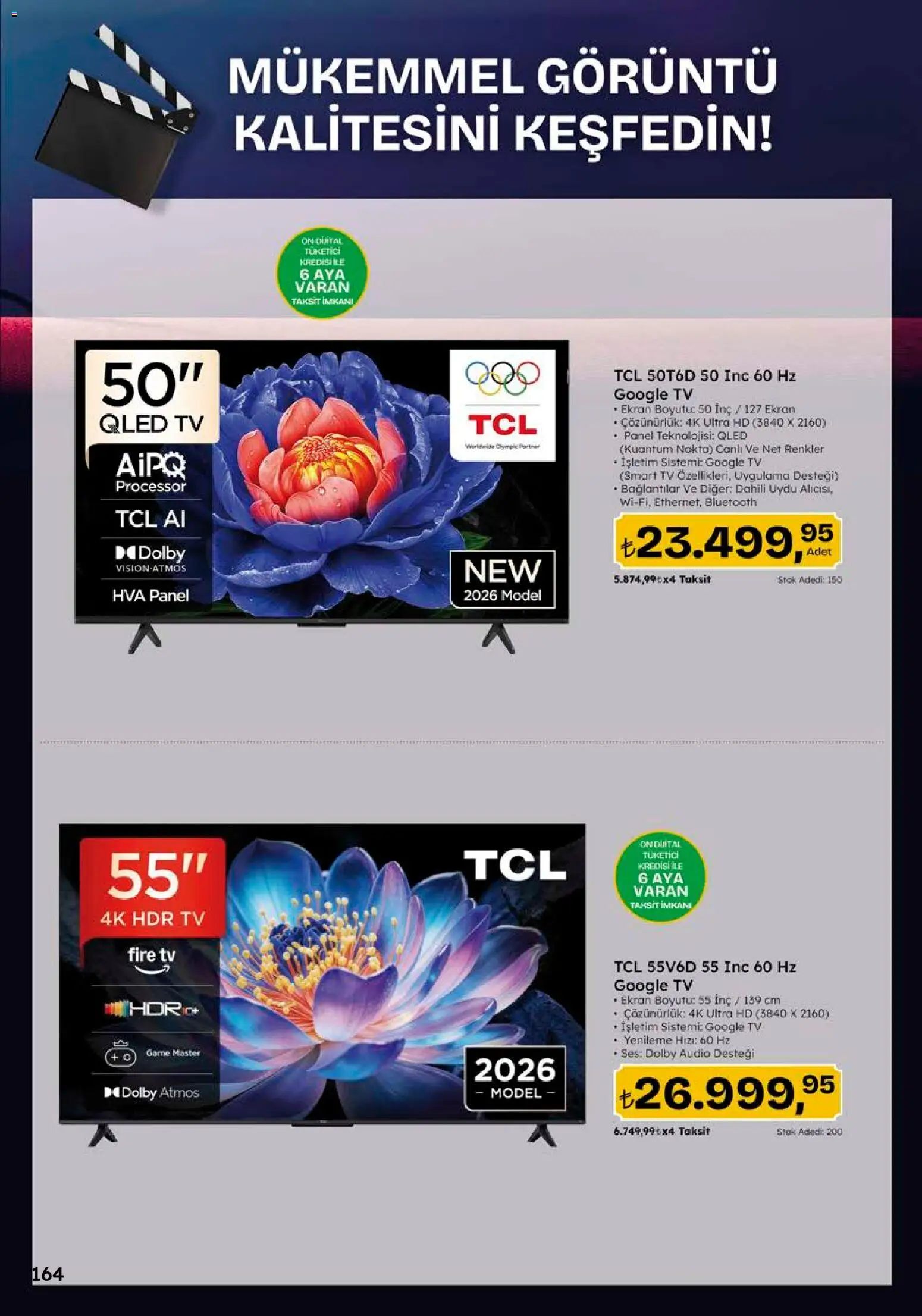 Migros Katalog - 5M Migroskop Dijital - 10 Eylül 2026 tarihinden itibaren geçerlidir | Sayfa: 164 | Ürünler: TV, Ses, Uydu