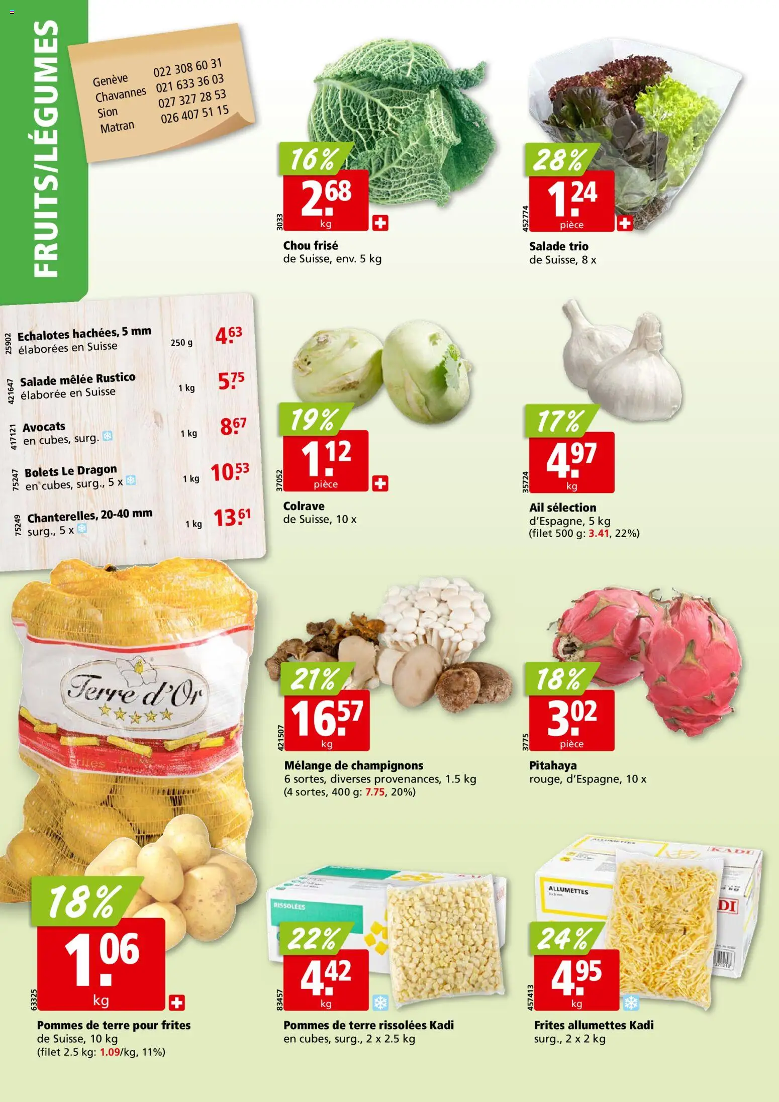 Aligro aktionen Chavannes, Matran, Genève, Sion – gültig ab 17.08.2026 | Seite: 2 | Produkte: Champignons