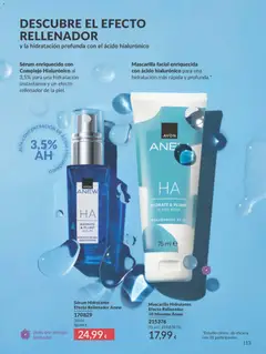 Vista previa Catálogo AVON campaña 8 válido desde el 01/08/2026 | Página: 113 | Productos: Sérum, Mascarilla facial