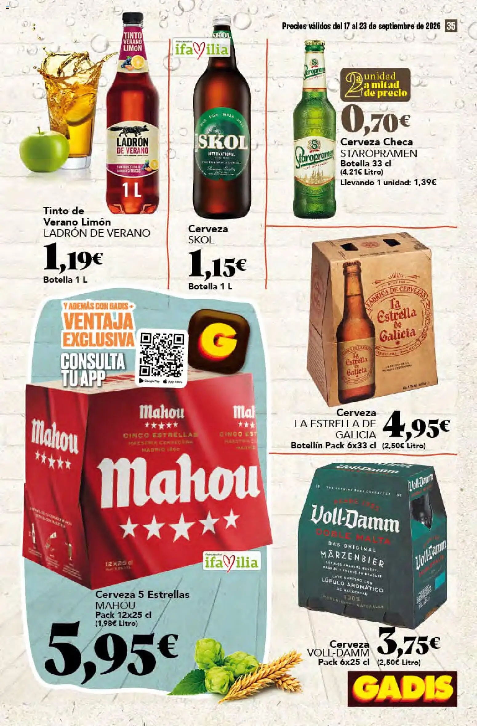 Gadis folleto │ válido desde el 17/09/2026 | Página: 35 | Productos: Cerveza, Limón