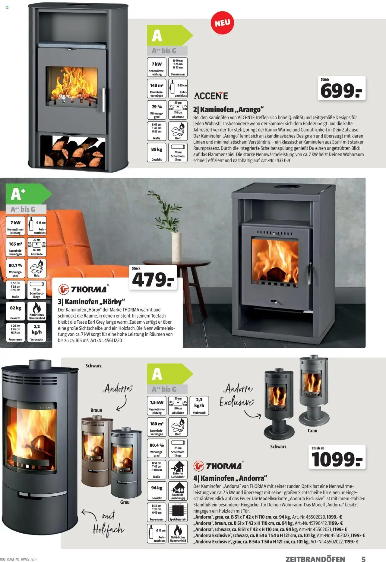 Hagebau Kaminöfen – gültig ab 07.07.2025 | Seite: 5 | Produkte: Gewicht, Kamin, Tür, Kaminofen
