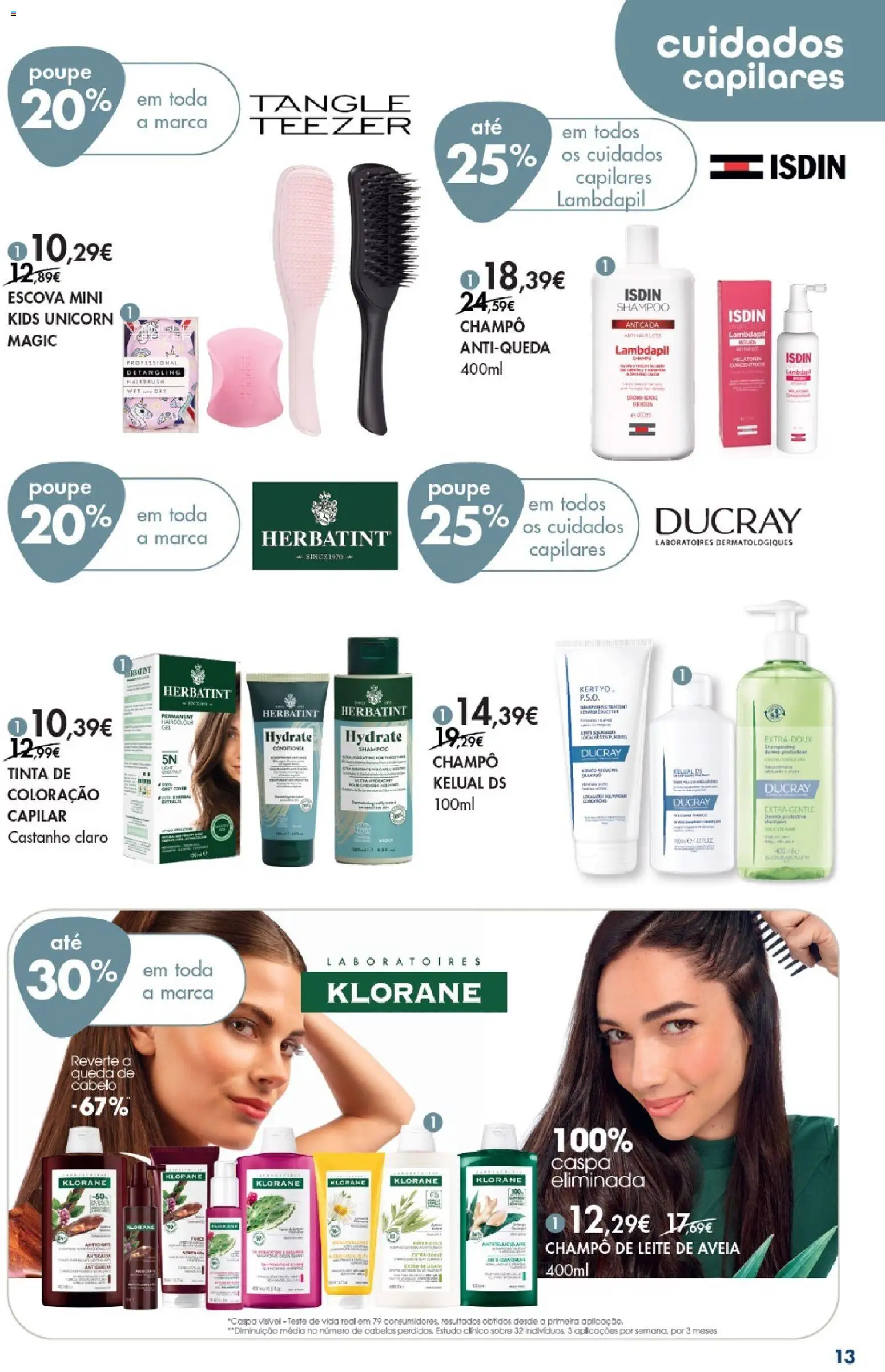 Pingo Doce Bem Estar Mulher Lojas │ válido de 03.03.2026 | Página: 13 | Produtos: Aveia, Shampoo, Tinta, Leite