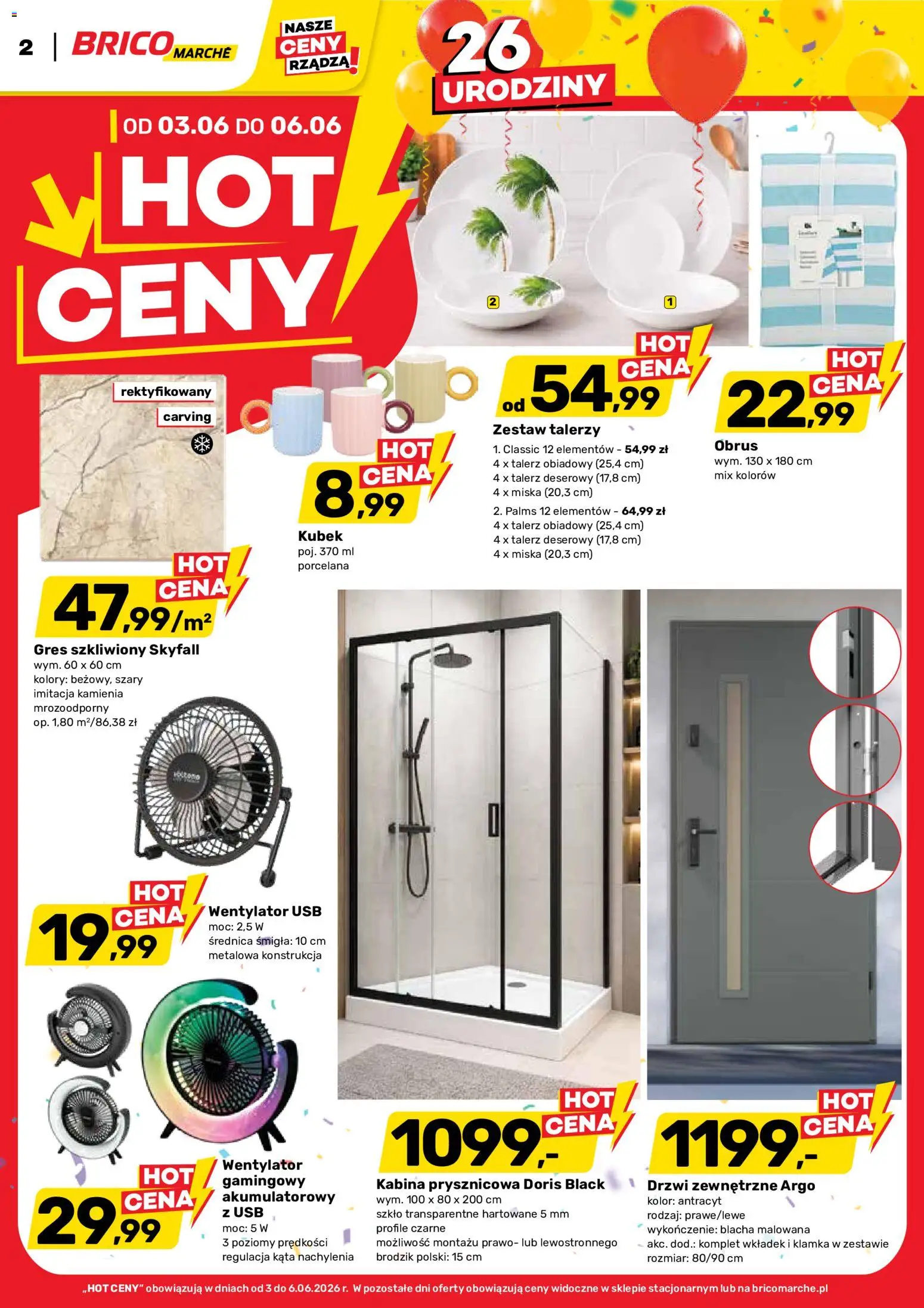 Brico Marché gazetka od 03.06.2026 | Strona: 2 | Produkty: USB, Wentylator