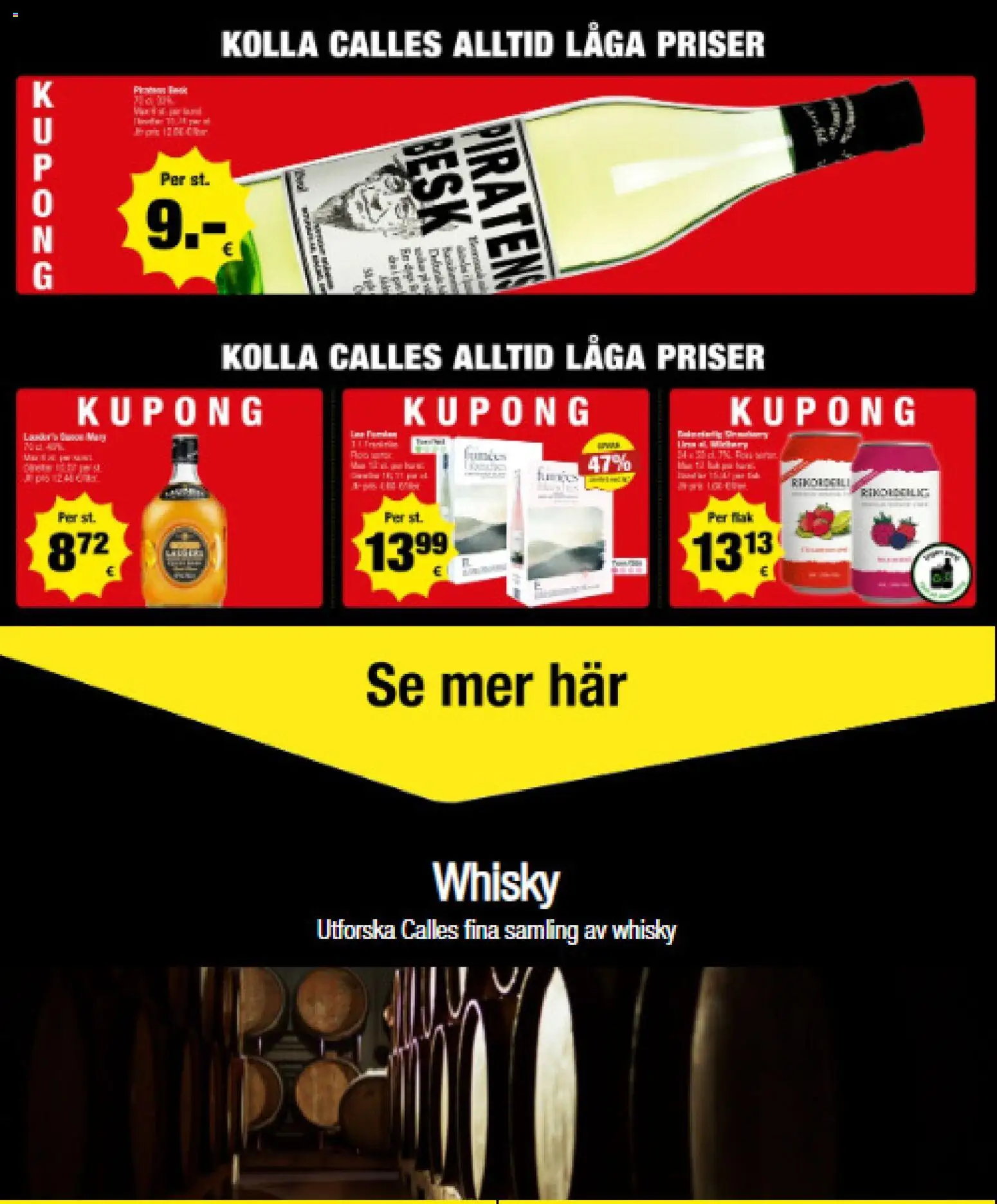 Calle tilbudsavis – gyldig fra 19/08/2026 | Side: 2 | Produkter: Whisky