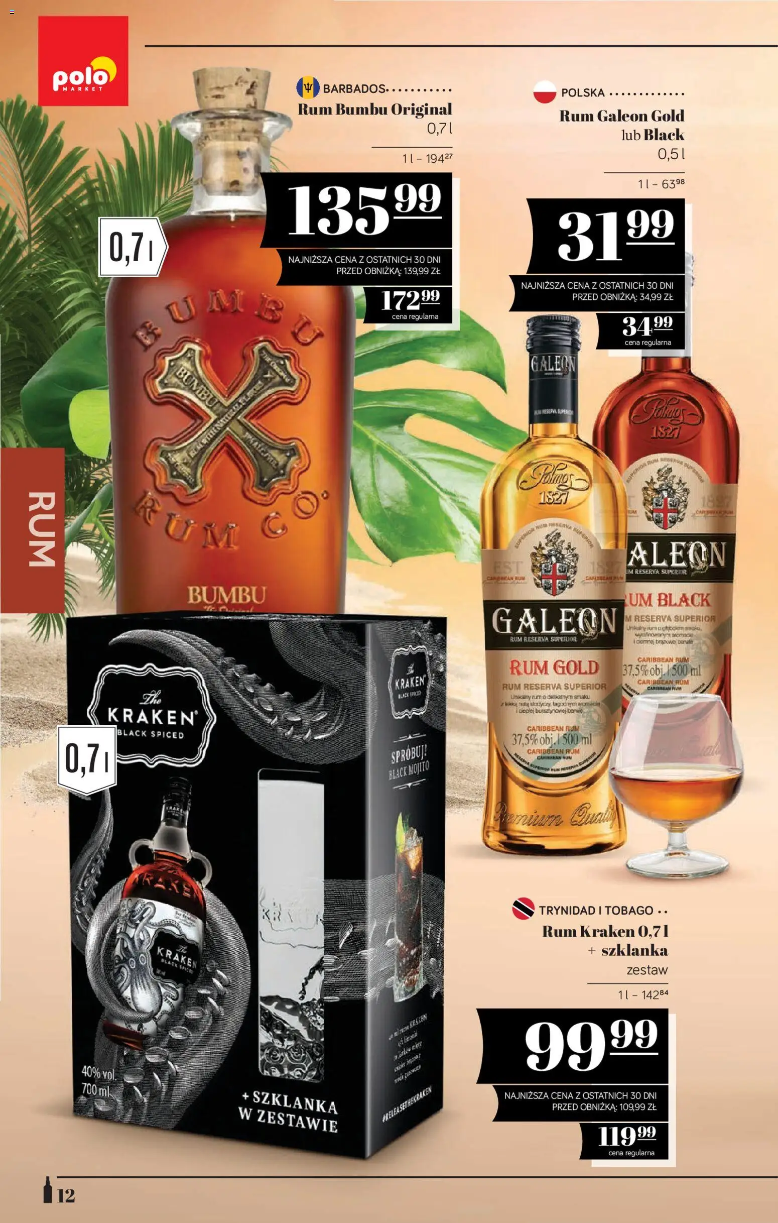 POLOmarket katalog - Alkoholi od 02.07.2026 | Strona: 12 | Produkty: Szklanka, Rum Kraken, Rum