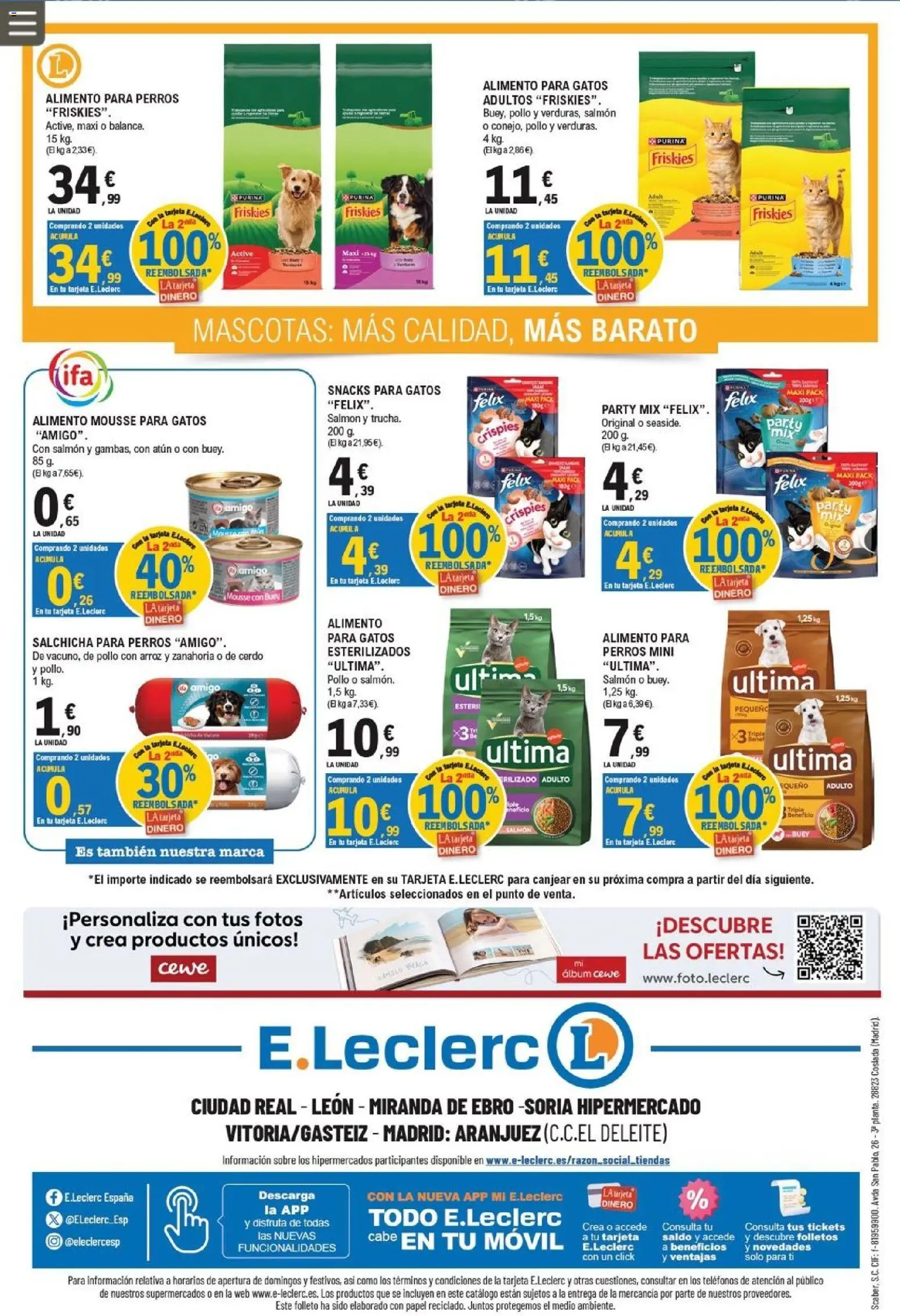 E.Leclerc Miranda de Ebro │ válido desde el 01/07/2026 | Página: 36 | Productos: Mousse, Cerdo, Arroz, Zanahoria