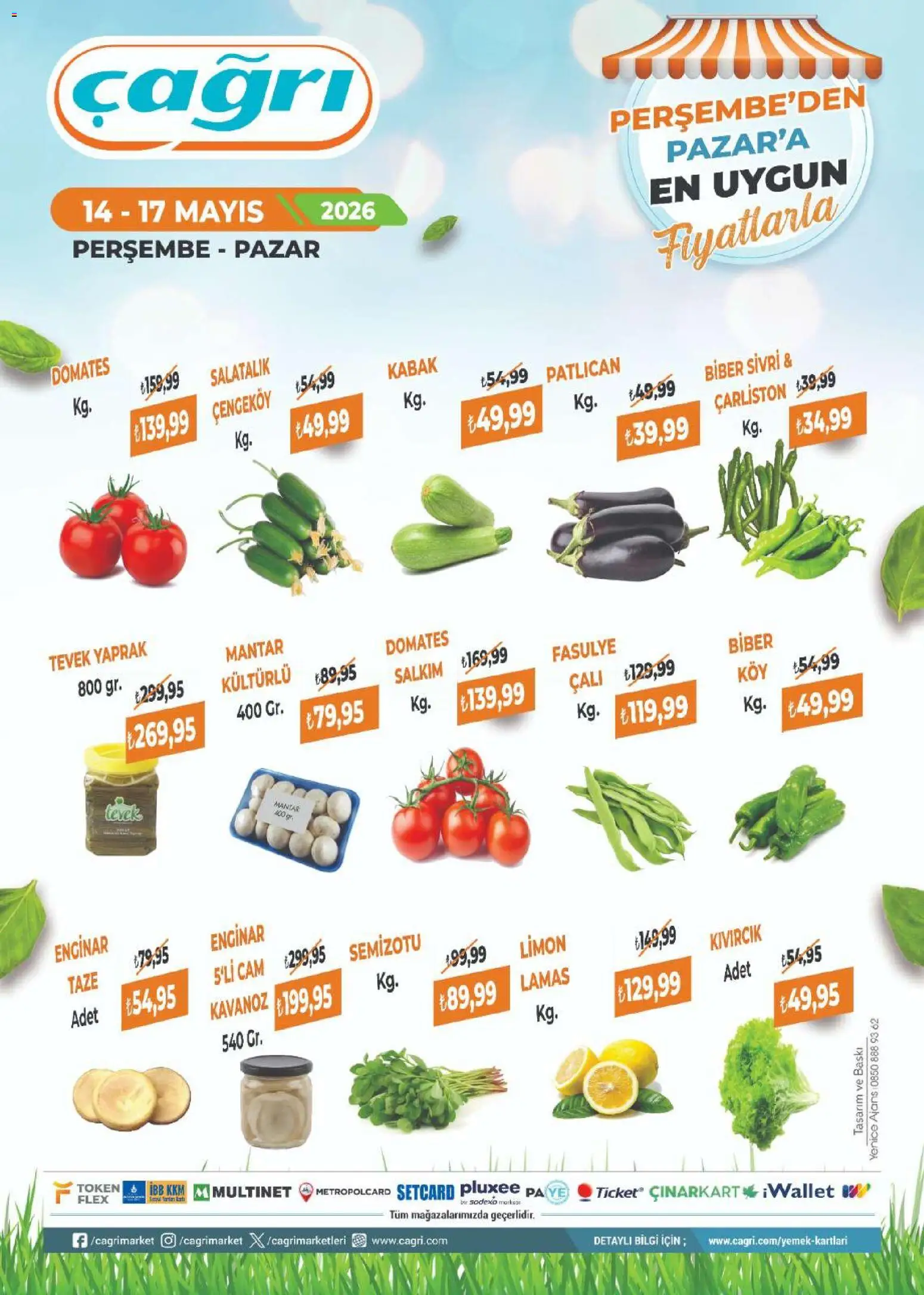 Çağrı Market - Manav Katalog - 14.05.2026 tarihinden itibaren geçerlidir | Sayfa: 1