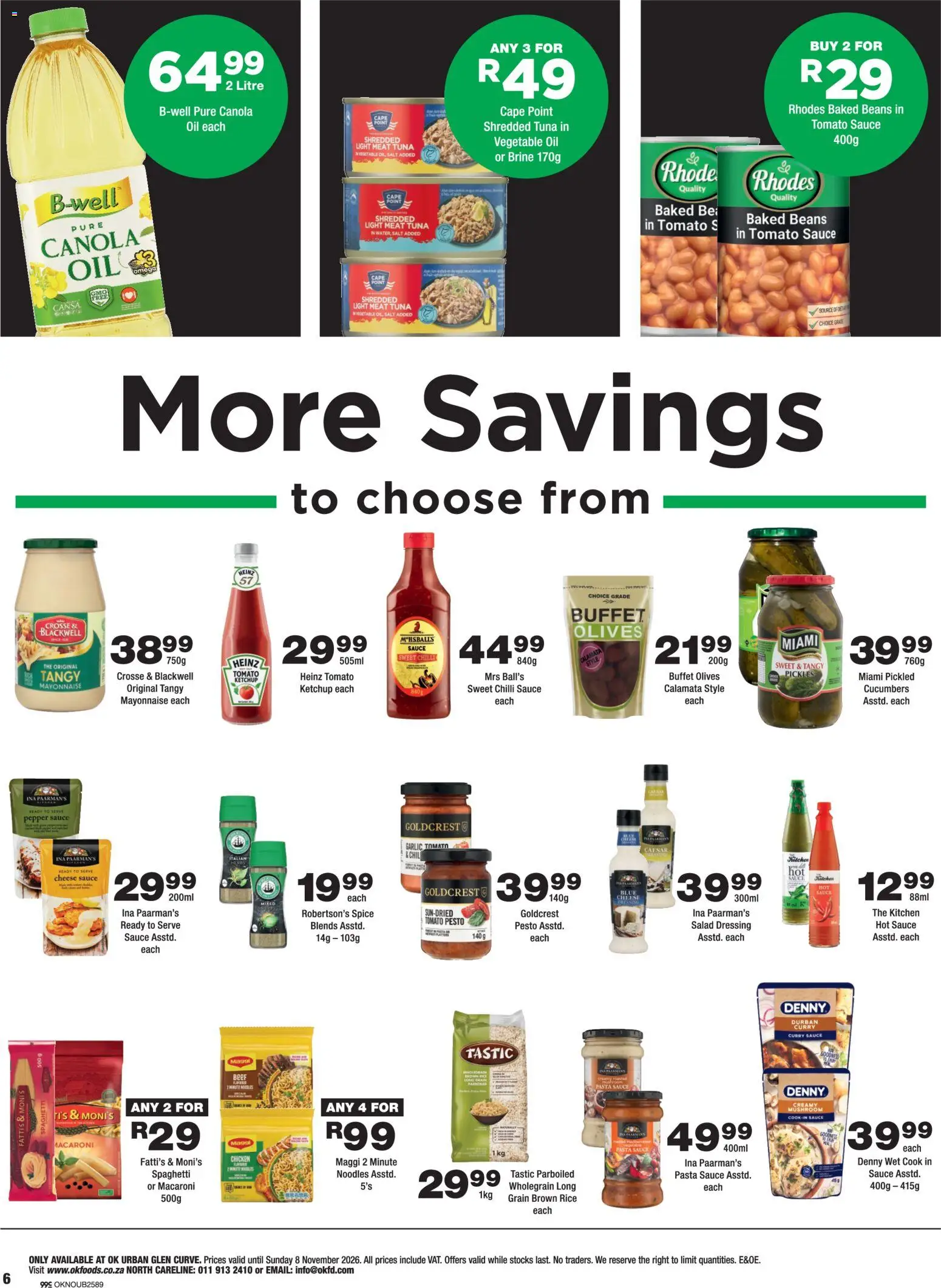 New OK Foods catalogue – valid from 23/10/2026 | Page: 6 | Products: Pesto, Pasta, Salt, Garlic