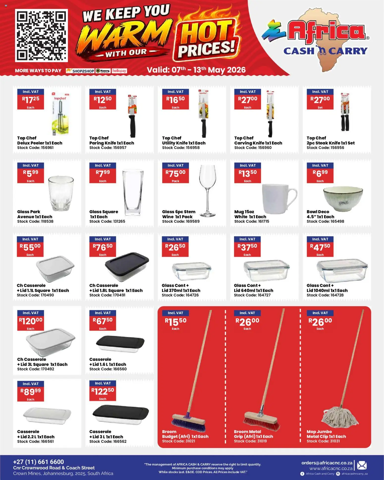 New Africa Cash & Carry catalogue – valid from 07/05/2026 | Page: 35 | Products: Utility, Mop, Peeler, Stock