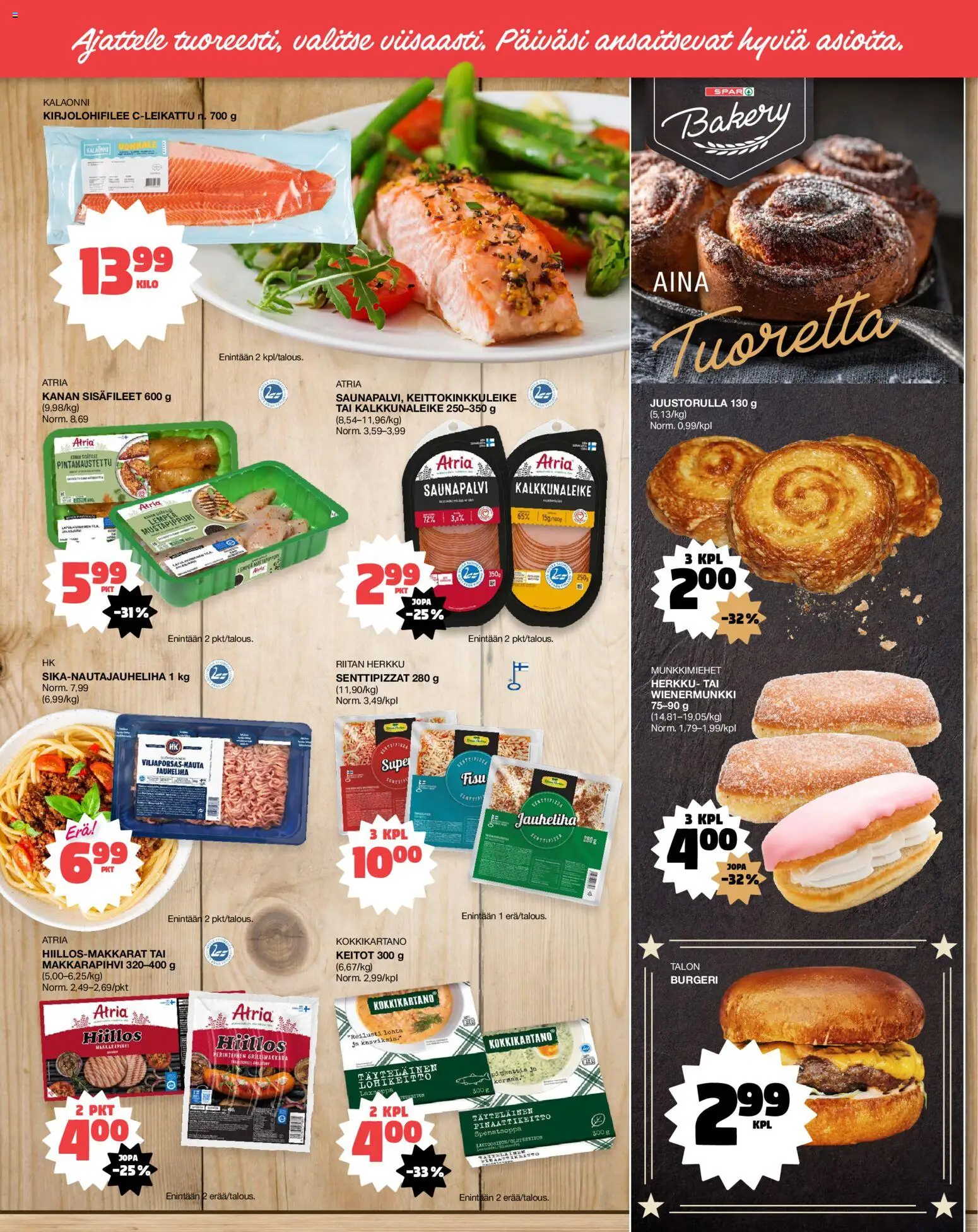 Tokmanni - EUROSPAR – voimassa 16.04.2026 alkaen | Sivu: 2 | Tuotteet: Grillimakkara
