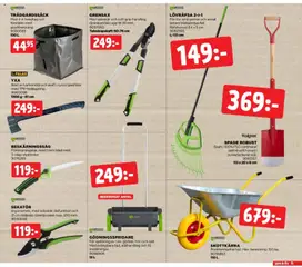 Jem & Fix erbjudanden - Förhandsvisning av reklamblad från butik Jem & Fix aktuell från 20/09/2026 | Sida: 15 | Produkter: Sekatör, Skottkärra, Spade, Grensax