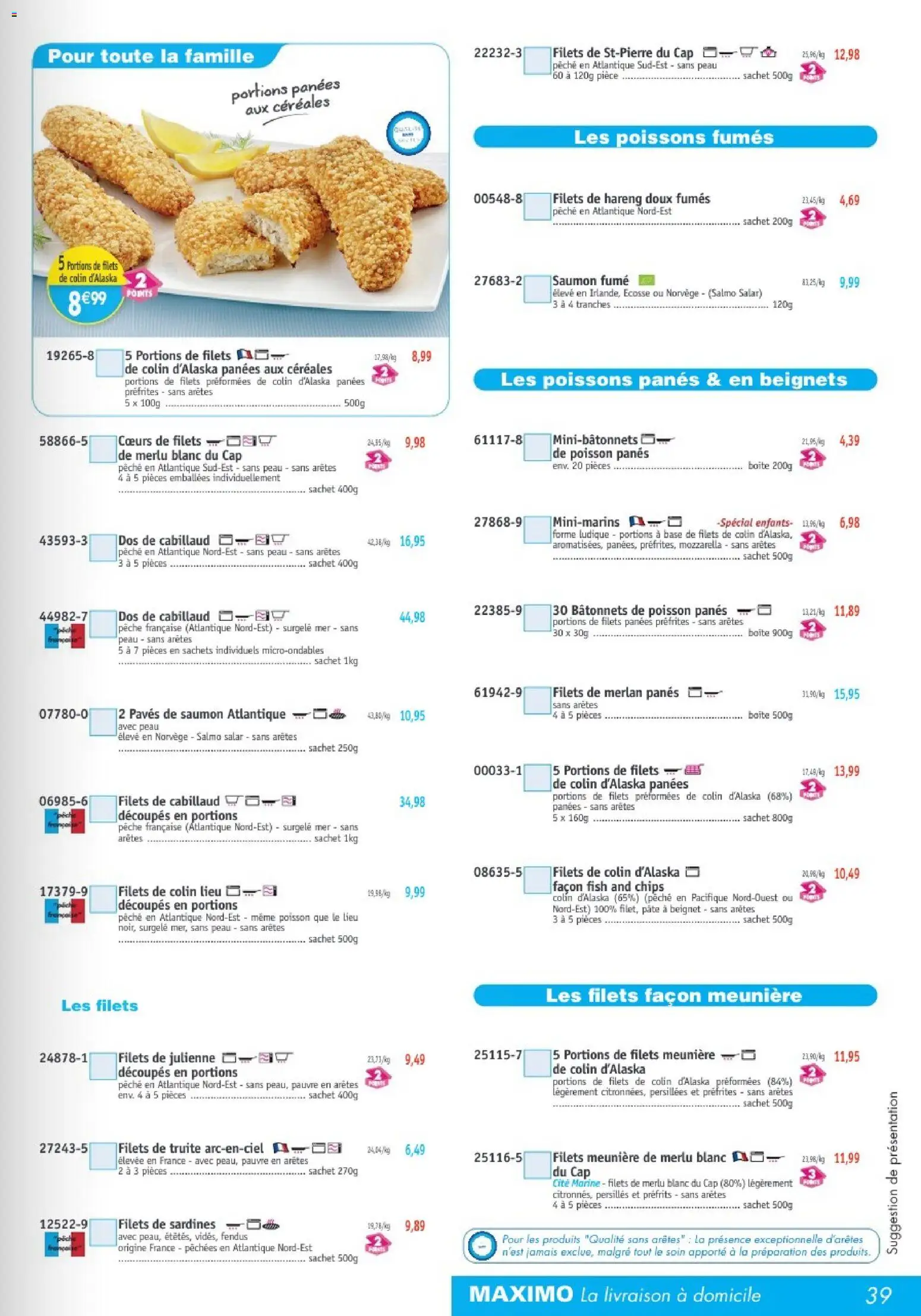 {H1} | Page: 39 | Produits: Pêche, Poisson, Céréales, Saumon