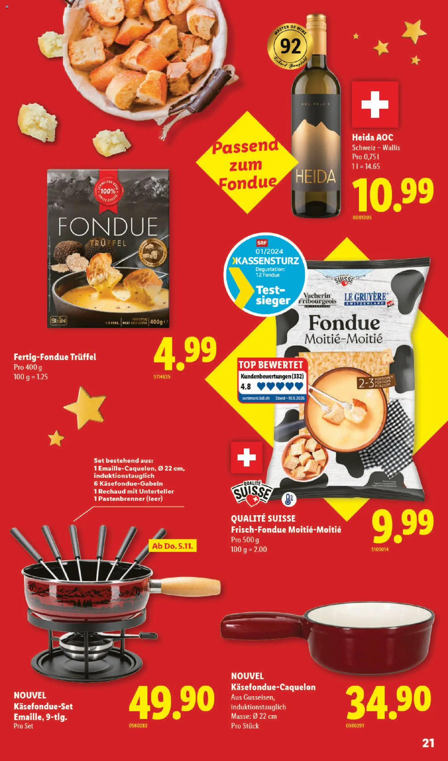 Lidl aktionen Festliche Spezialitäten – gültig ab 29.10.2026 | Seite: 21
