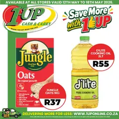 1UP Cash & Carry specials catalogue – valid from 12.05.2026 | Page: 3 | Products: Oats, Oil
