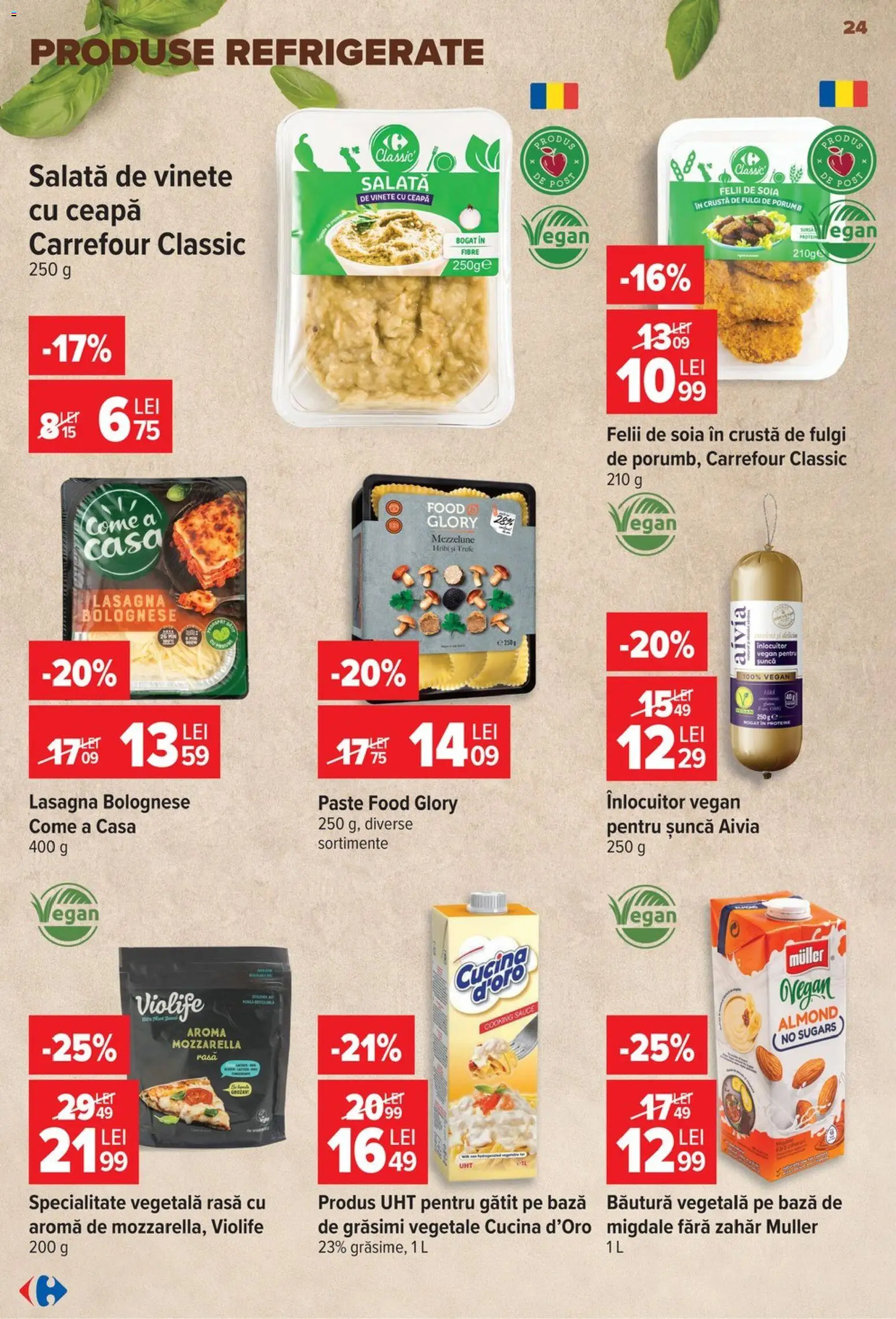 Noul catalog Carrefour – valabil de la 17.06.2026 | Pagină: 23 | Produse: Migdale, Paste, Fulgi, Ceapă