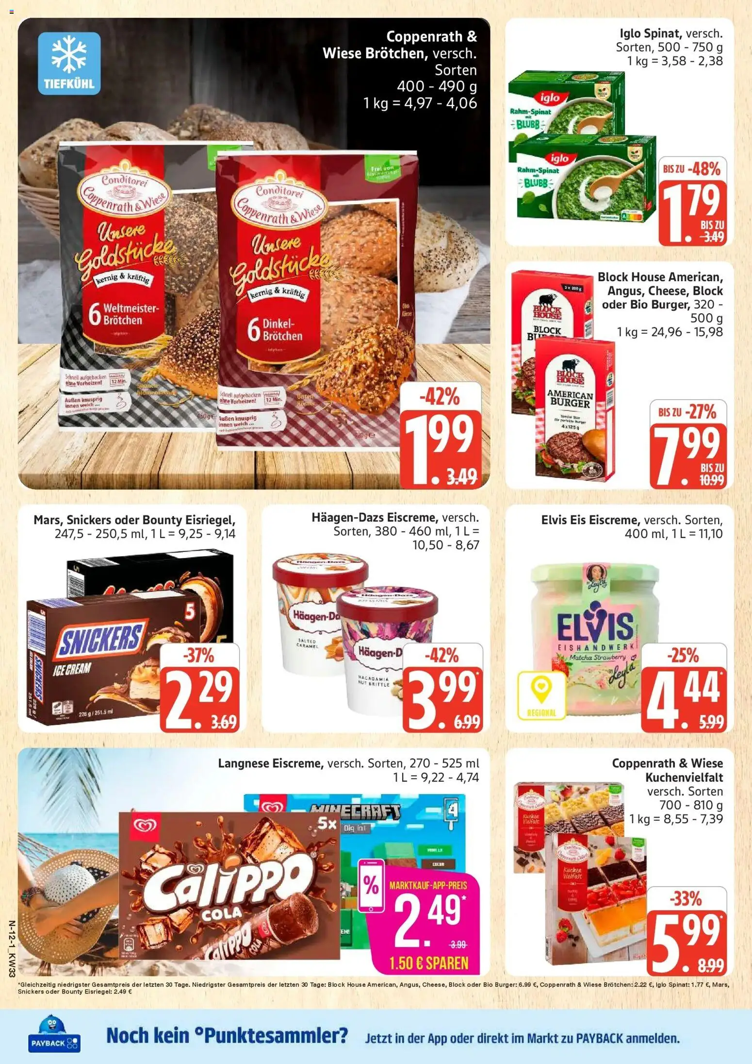 Marktkauf Prospekt Neuenkirchen (ab 10.08.2026) » Angebote online | Seite: 12 | Produkte: Cola, Iglo, Snickers, Eis