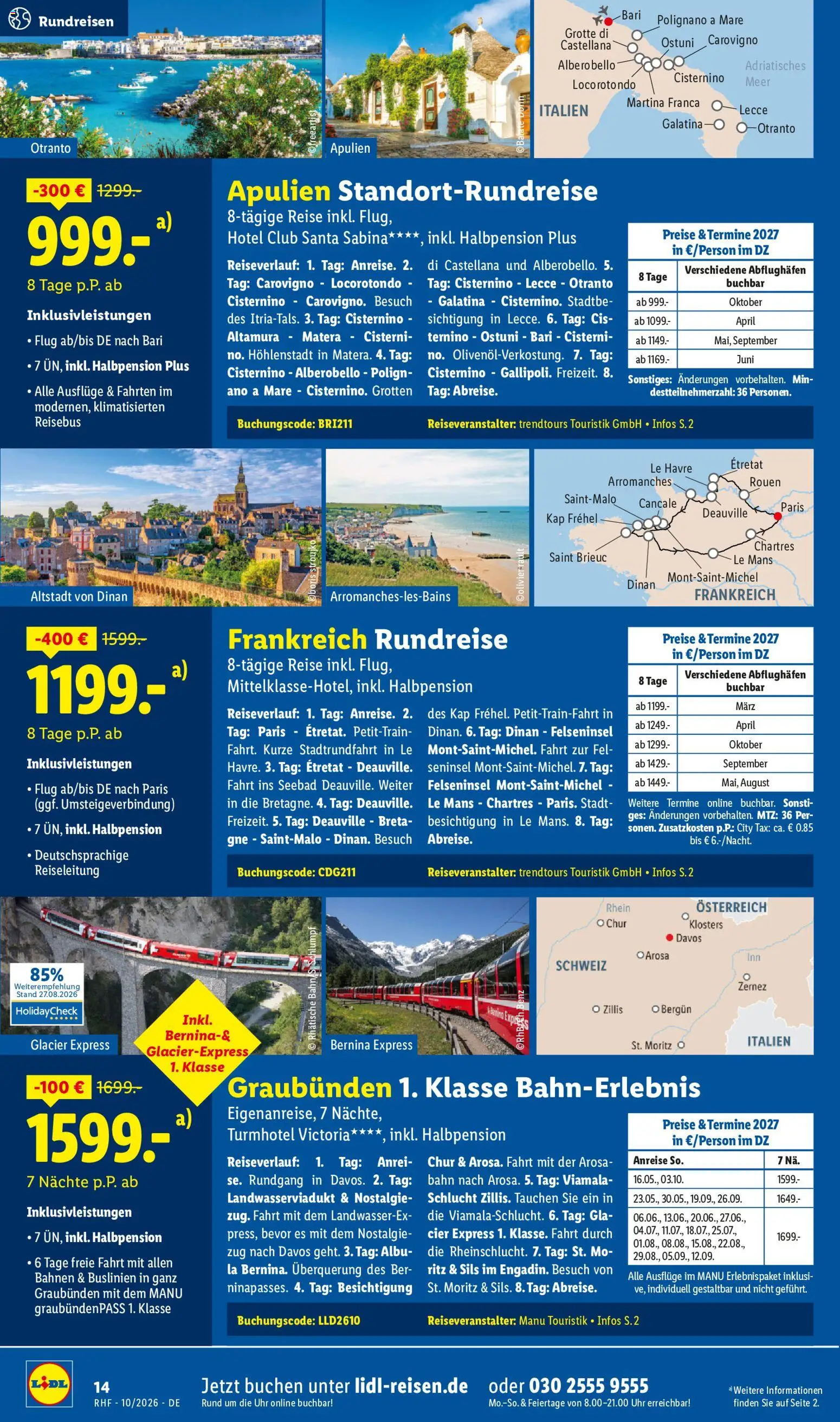Lidl Reisen Prospekt – gültig ab 30.09.2026 | Seite: 14