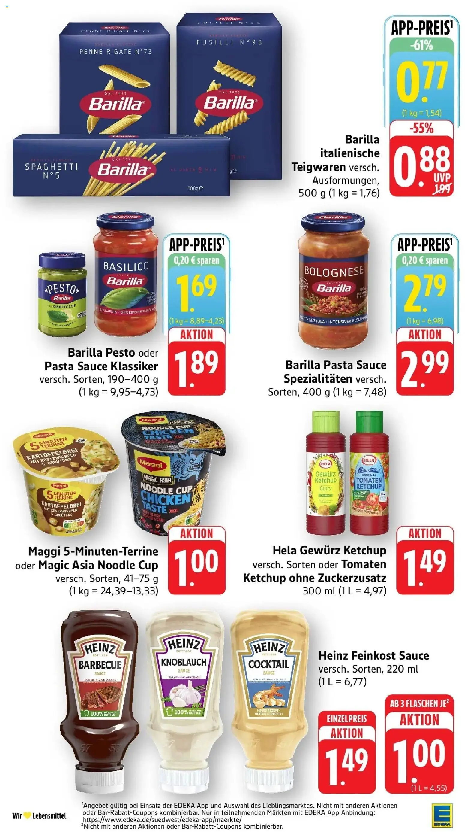 E center Prospekt Mössingen (ab 24.08.2026) zum Blättern | Seite: 27 | Produkte: Maggi, Spaghetti, Barilla pesto, Knoblauch