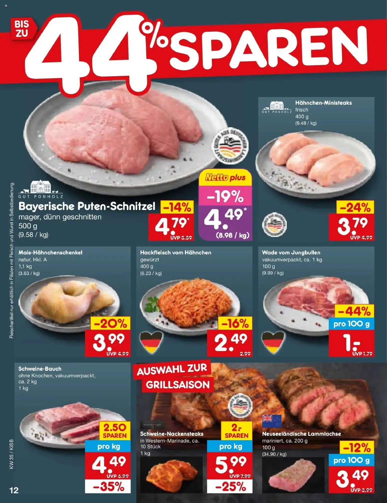 Netto Marken-Discount Prospekt Bad Friedrichshall (ab 24.08.2026) » Angebote | Seite: 18 | Produkte: Hahnchen, Schweinebauch, Fleisch, Hackfleisch
