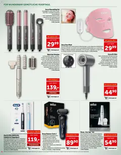 Interspar Geschenke - Paradies ab 15.10.2026 gültig | Seite: 10 | Produkte: Wasser, Trockner, Rasierer, Zahnbürste