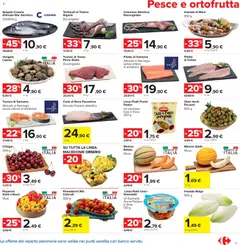Anteprima del volantino Carrefour volantino Market - Roma valido a partire dal 16.06.2026 | Pagina: 11 | Prodotti: Salmone, Peperoni, Spigola, Farro
