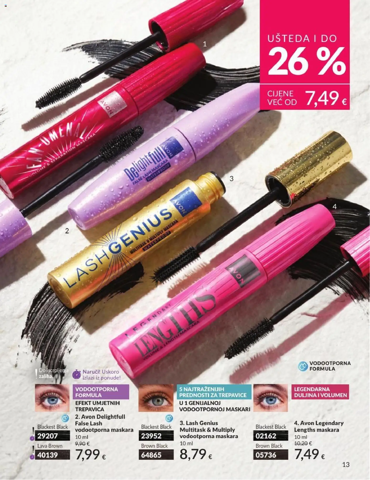 Avon katalog | vrijedi od 30.06.2026 | Stranica: 13 | Proizvodi: Maskara