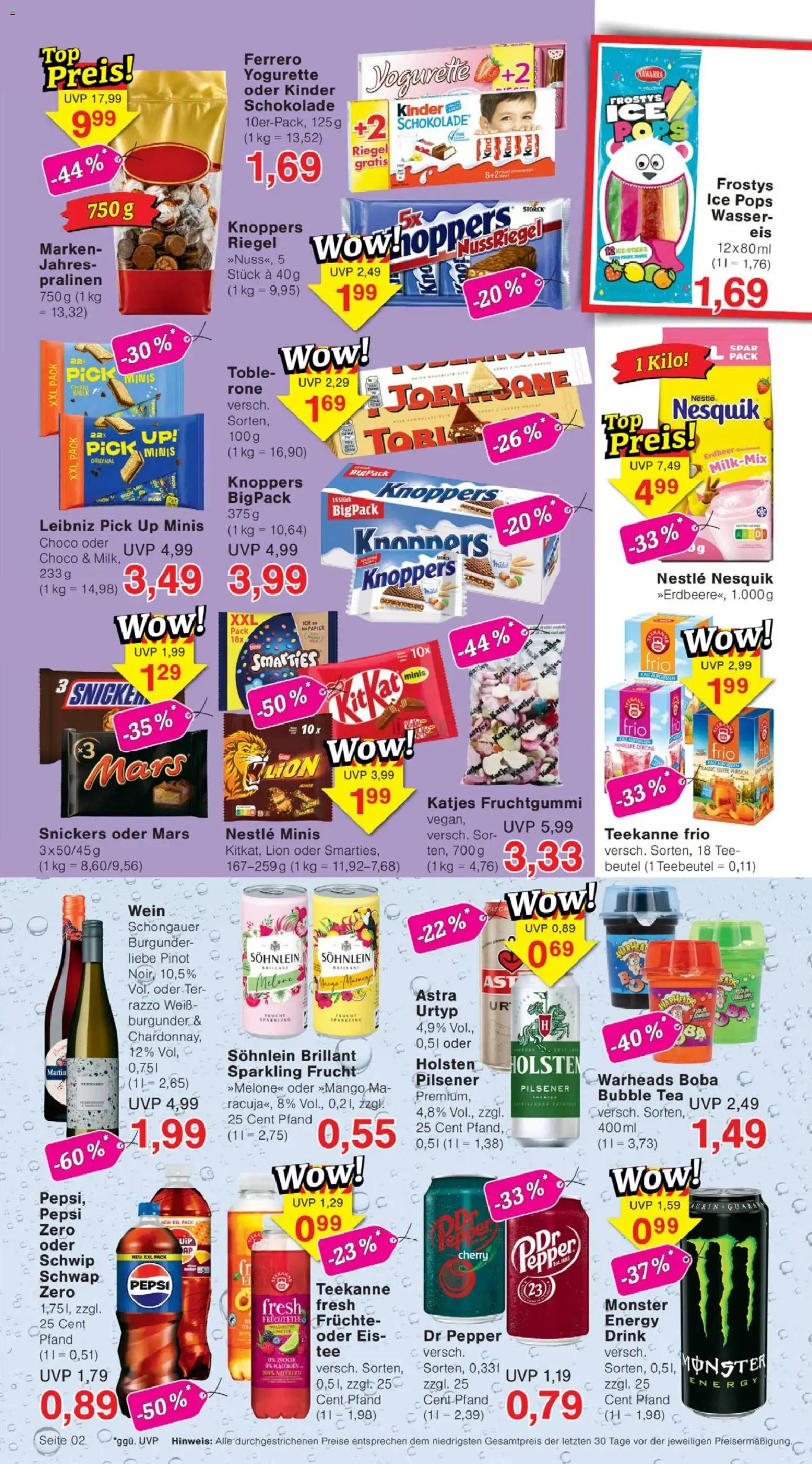 Jawoll Prospekt – gültig ab 10.08.2026 | Seite: 2 | Produkte: Nesquik, Yogurette, Smarties, Wein