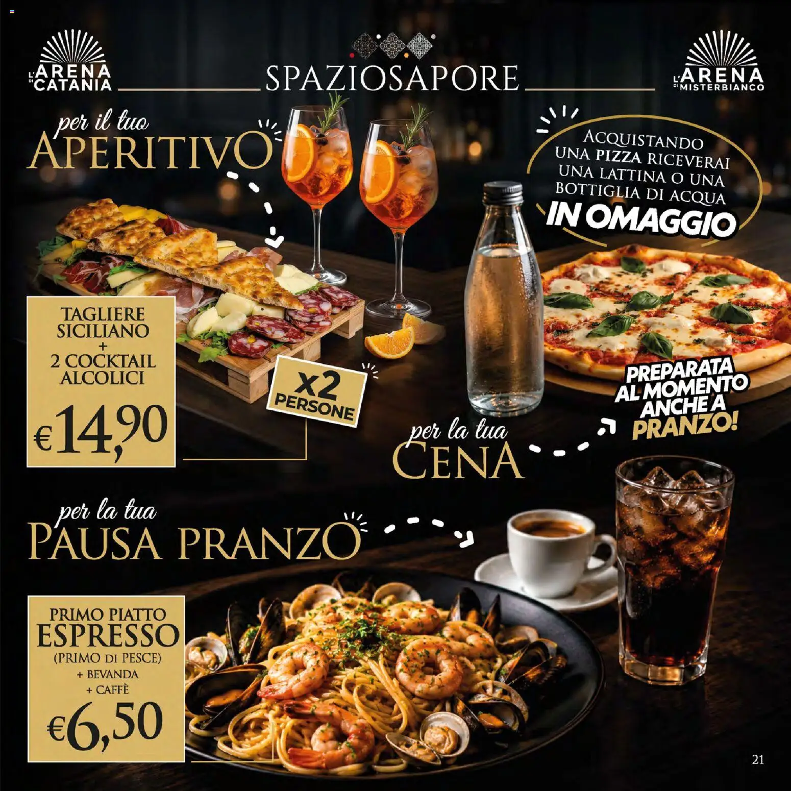 Volantino SuperConveniente del 09/07/2026 | Pagina: 21 | Prodotti: Pesce, Acqua, Tagliere, Piatto