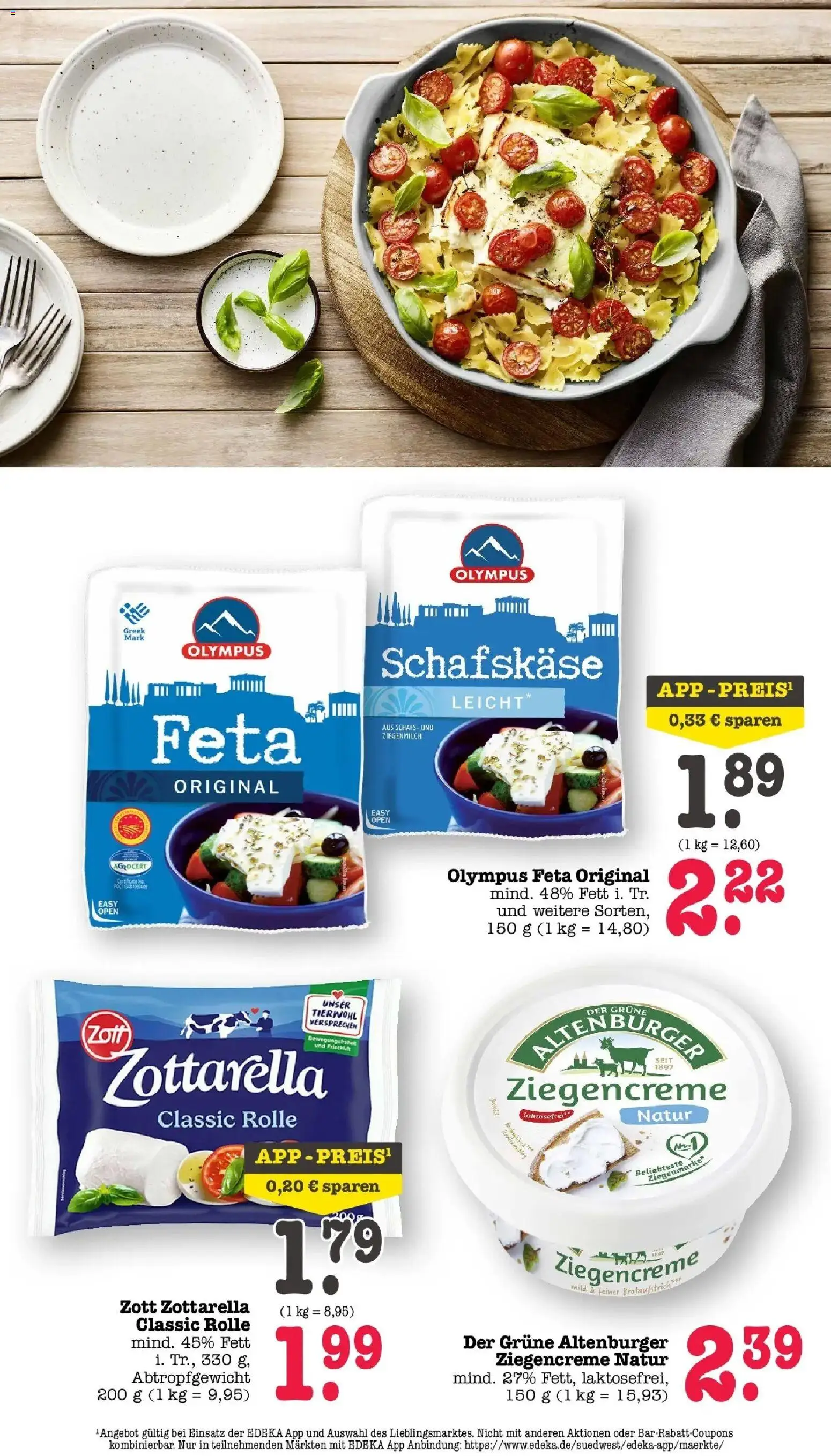 E center Prospekt Achern (ab 31.08.2026) zum Blättern | Seite: 32 | Produkte: Feta, Schafskase