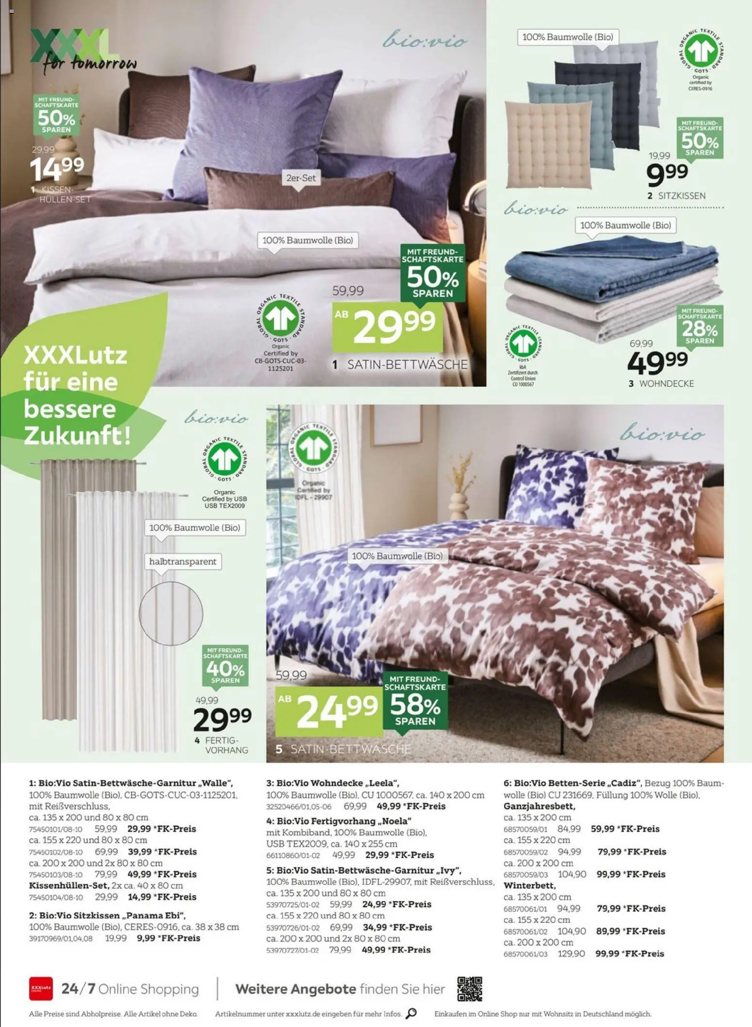 XXXLutz Bis zu 73% auf Wohnaccessoires – gültig ab 05.09.2026 | Seite: 2 | Produkte: USB, Kissen, Vorhang