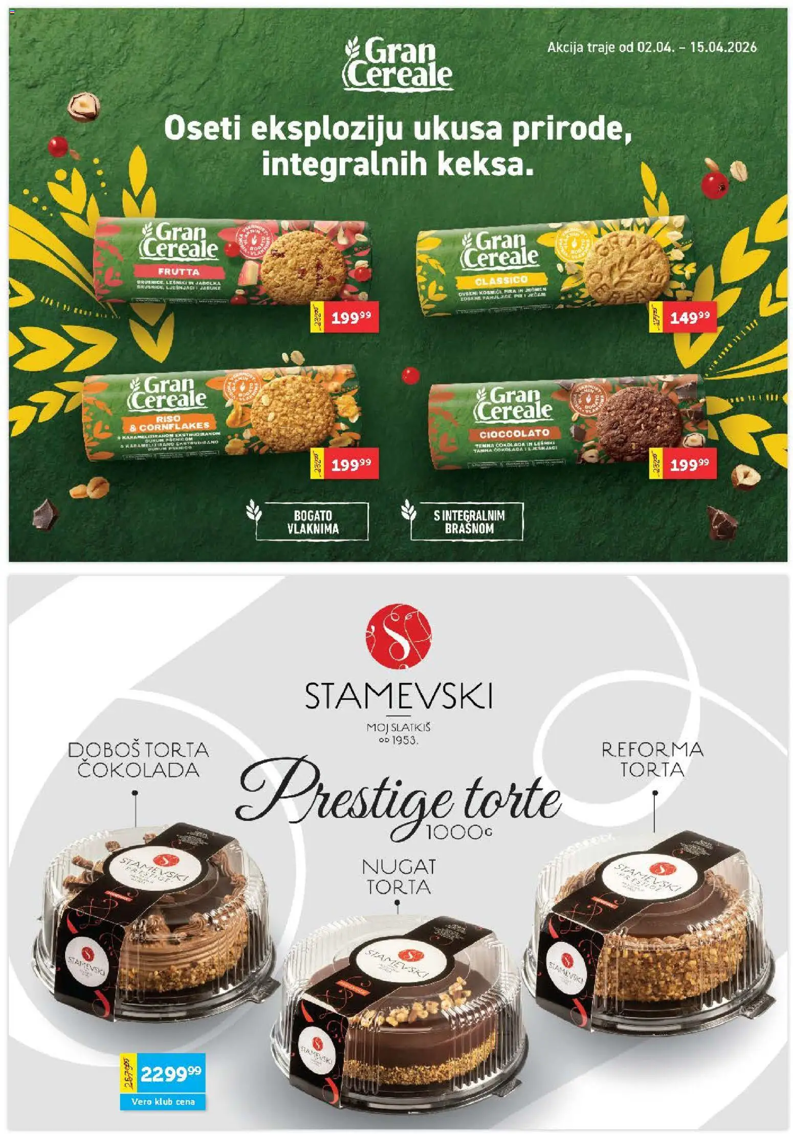 SuperVERO katalog - važi od 02.04.2026 | Strana: 22 | Proizvode: Čokolada, Torta