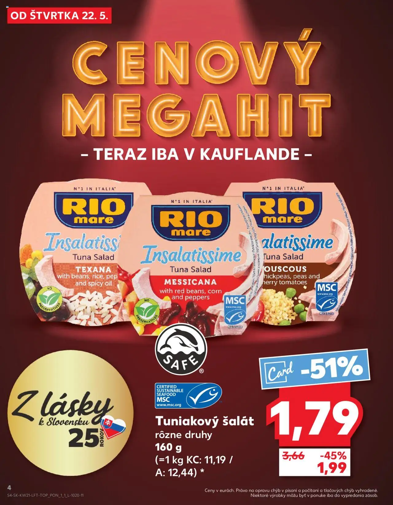 Nové Kaufland akcie – leták je platný od 22.05.2025 | Strana: 4
