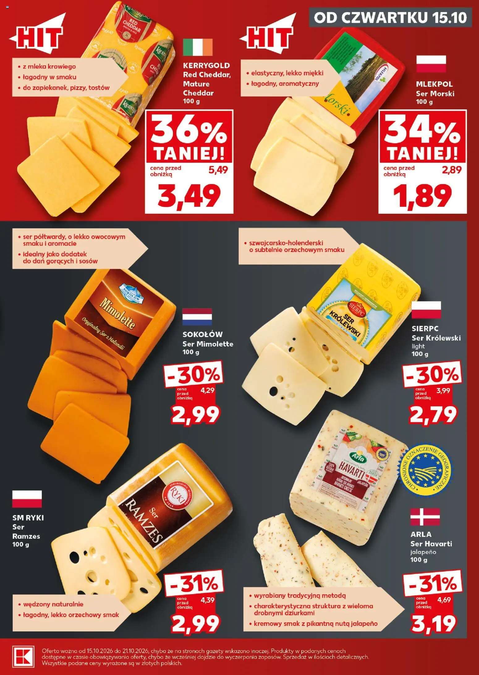 Kaufland Polsko leták - Mocny start od 19.10.2026 | Strana: 17 | Produkty: Cheddar