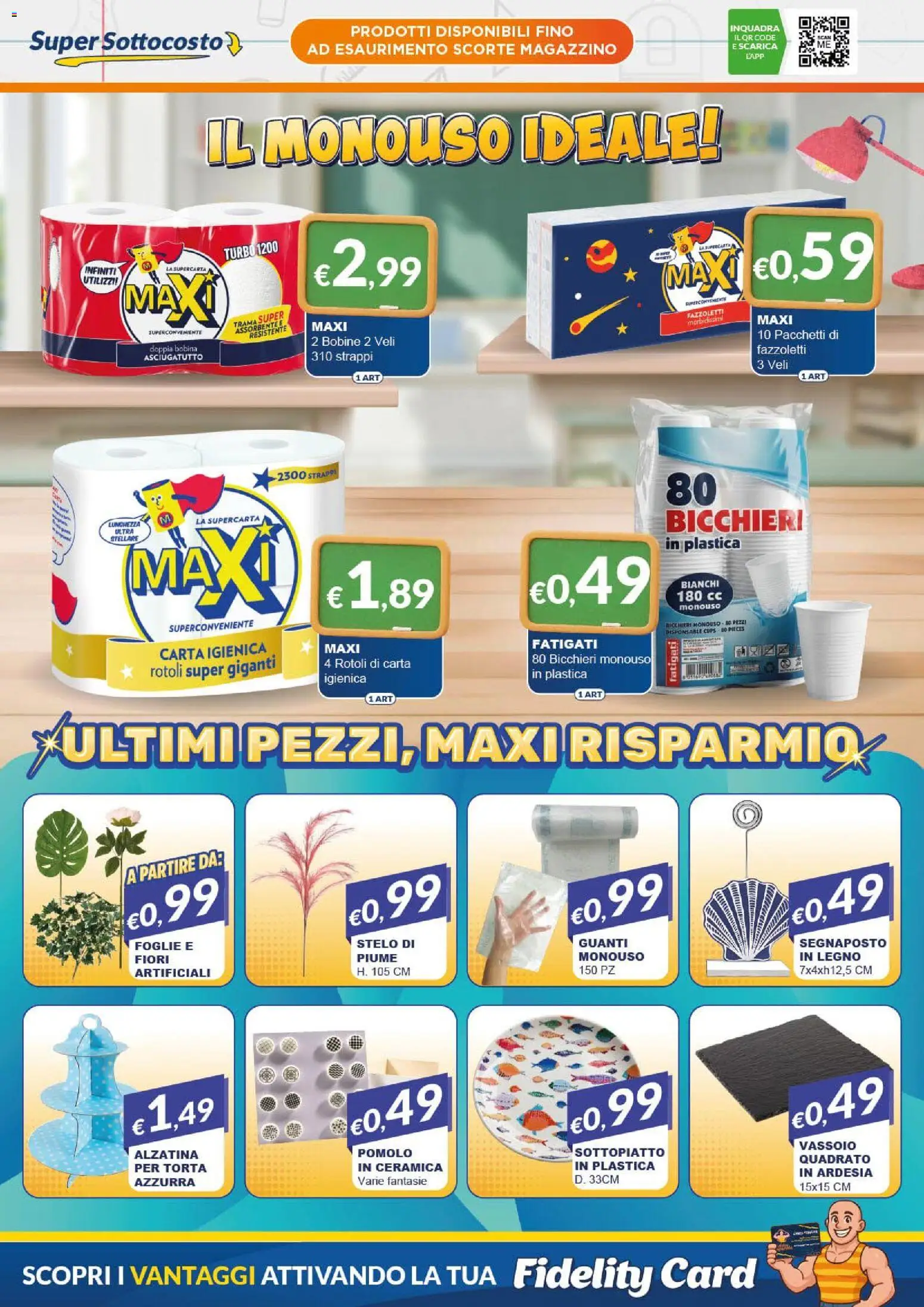 Volantino Mister Risparmio del 07/09/2026 | Pagina: 5 | Prodotti: Fazzoletti, Guanti, Fiori, Asciugatutto