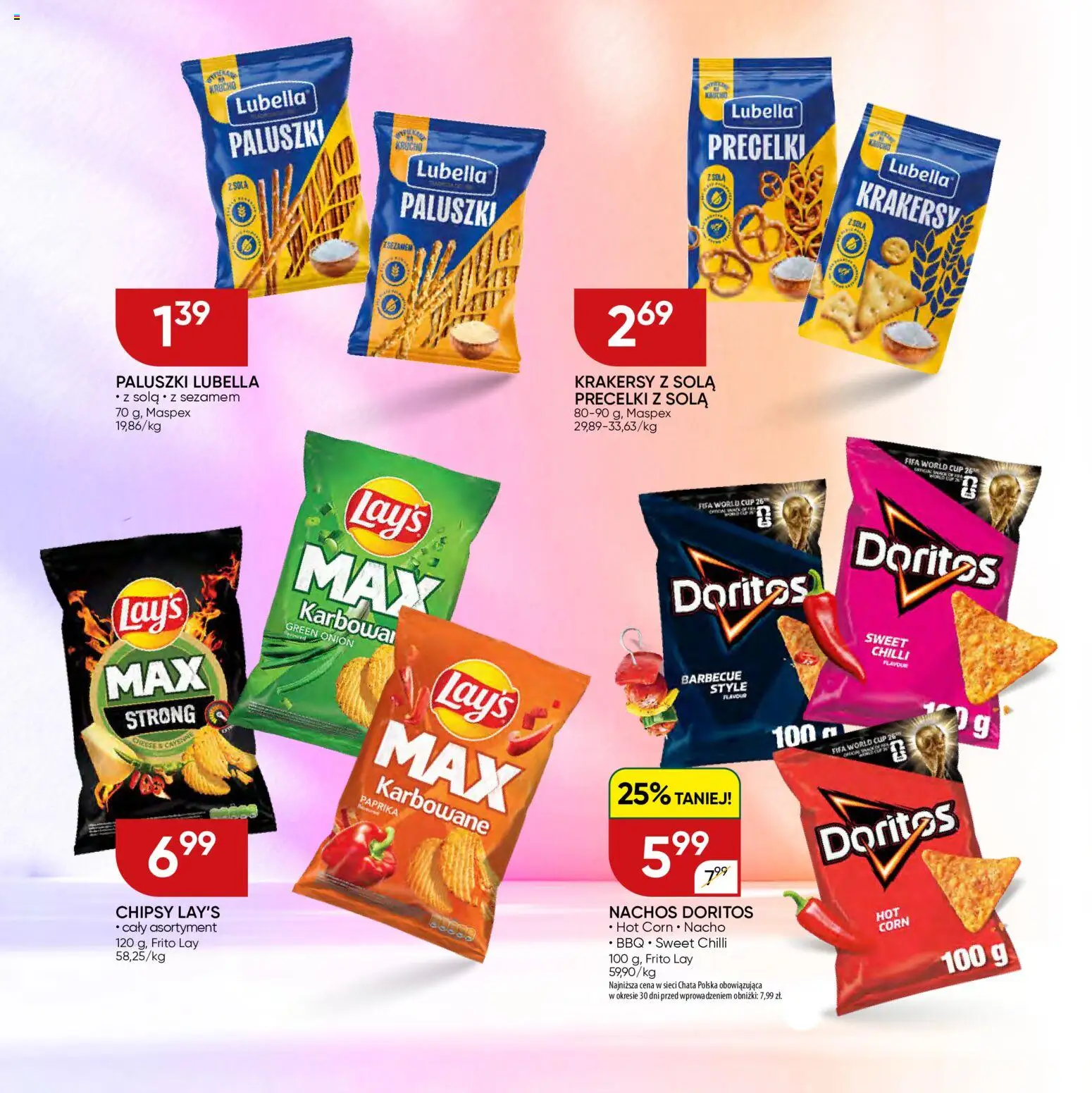 Chata Polska gazetka - Mocna Oferta od 07.07.2026 | Strona: 18 | Produkty: Chipsy, Nachos, Doritos, Krakersy