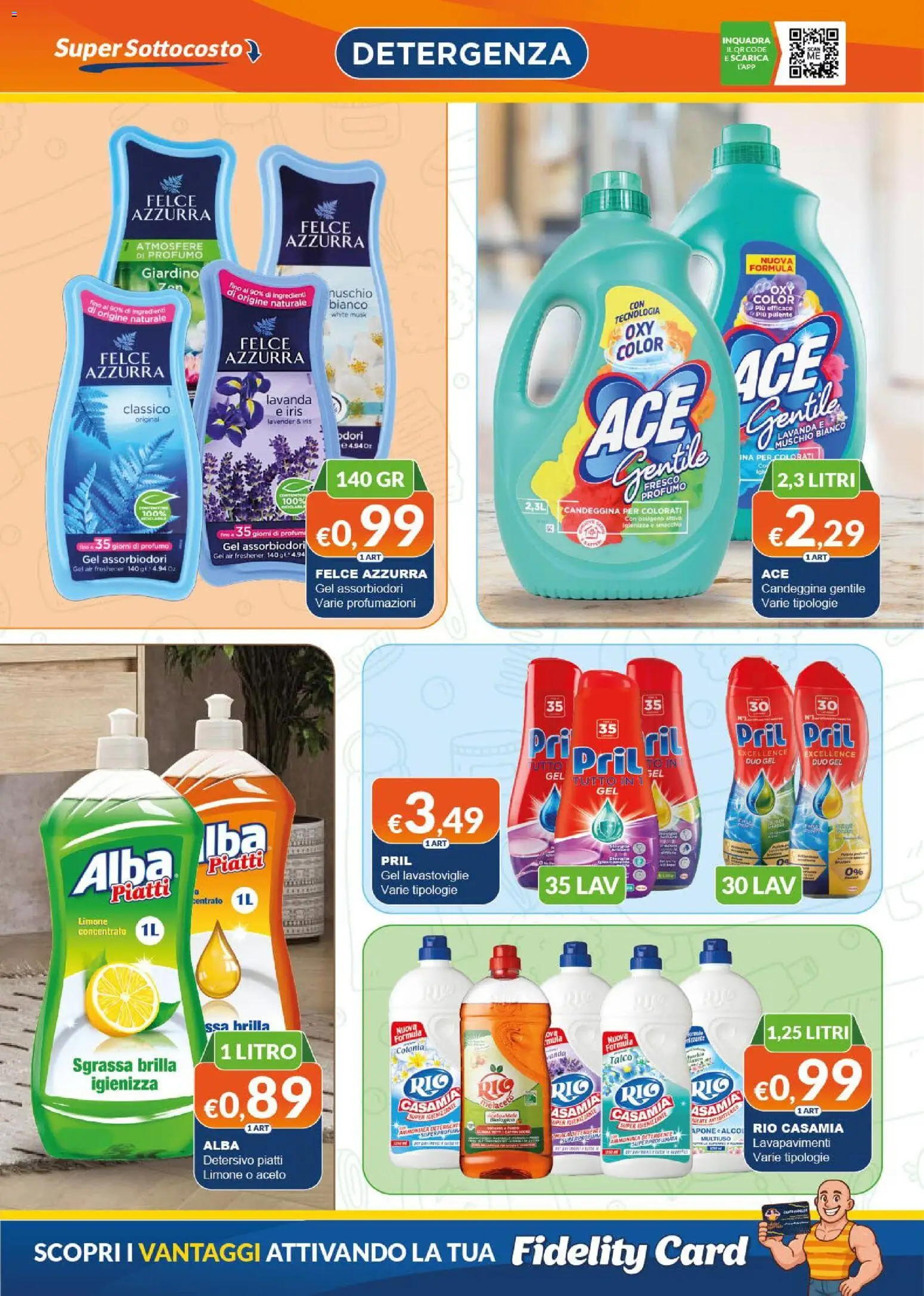 Volantino Mister Risparmio del 25.05.2026 | Pagina: 3 | Prodotti: Detergente, Talco, Limone, Aceto