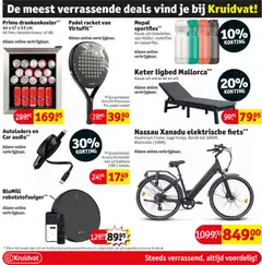 Autoladers en Car audio**, Alleen online verkrijgbaar. - Voorbeeld van een folder van Kruidvat, geldig van 26.05.2026 | Pagina: 97 | Producten: Waterfles, Audio, Kabels