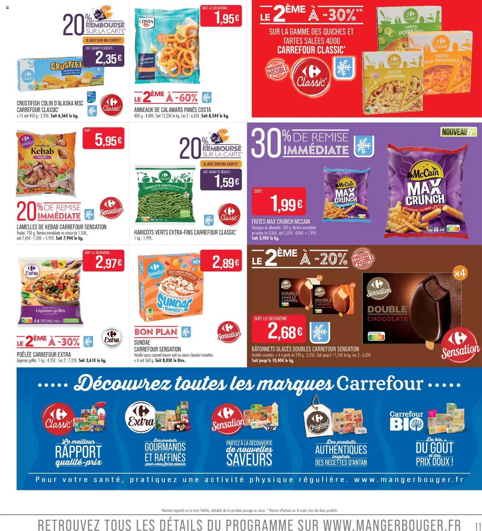 {H1} | Page: 11 | Produits: Glaces, Frites, Beurre, Chocolat