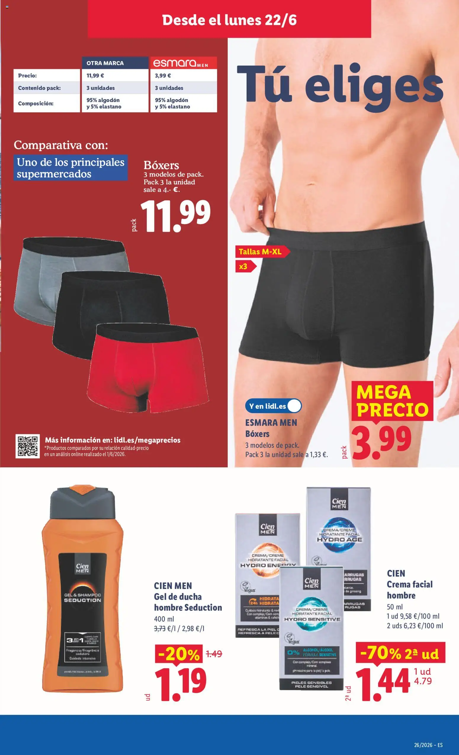 Lidl folleto de bazar │ válido desde el 22.06.2026 | Página: 21 | Productos: Fragancia, Boxers, Crema, Ducha