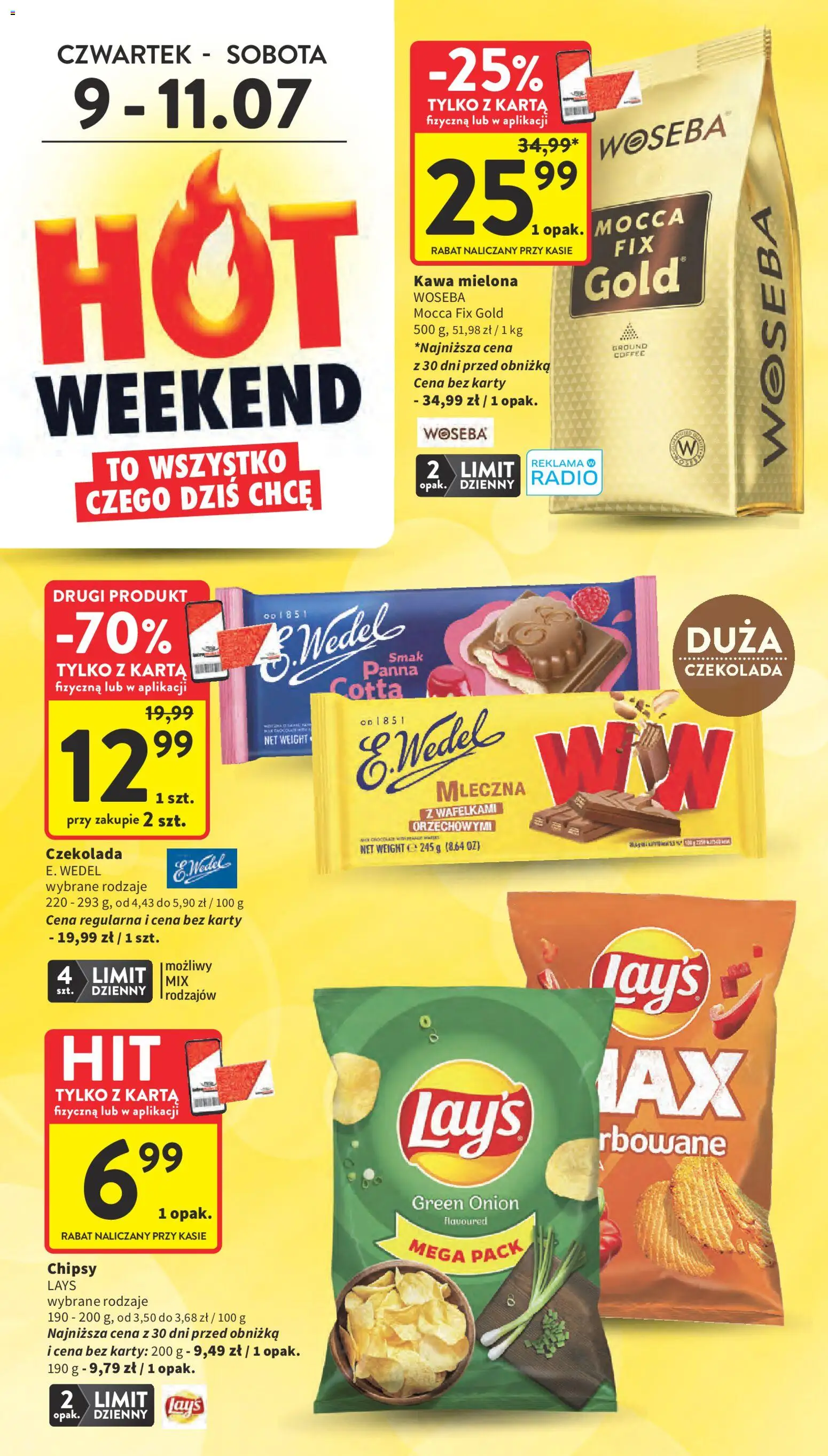Intermarche gazetka od 09.07.2026 | Strona: 4 | Produkty: Karta, Chipsy, Radio, Lays