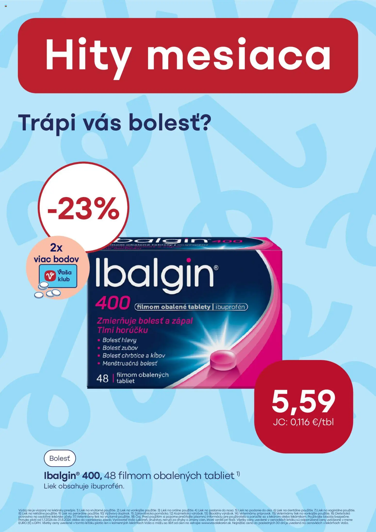 Nové Vaša lekáreň akcie – leták je platný od 01.07.2026 | Strana: 5