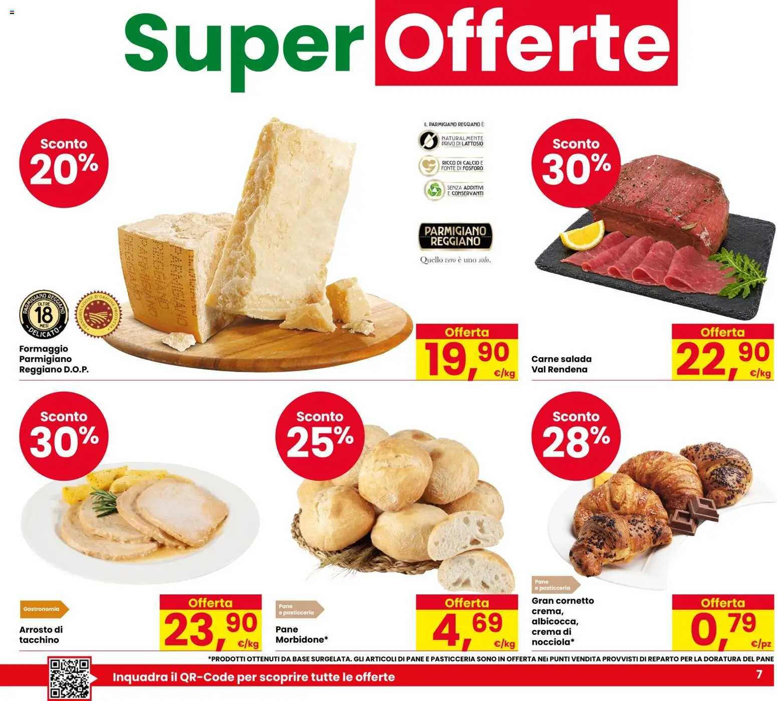 Volantino Despar del 17/09/2026 | Pagina: 7 | Prodotti: Arrosto, Crema, Pane, Formaggio
