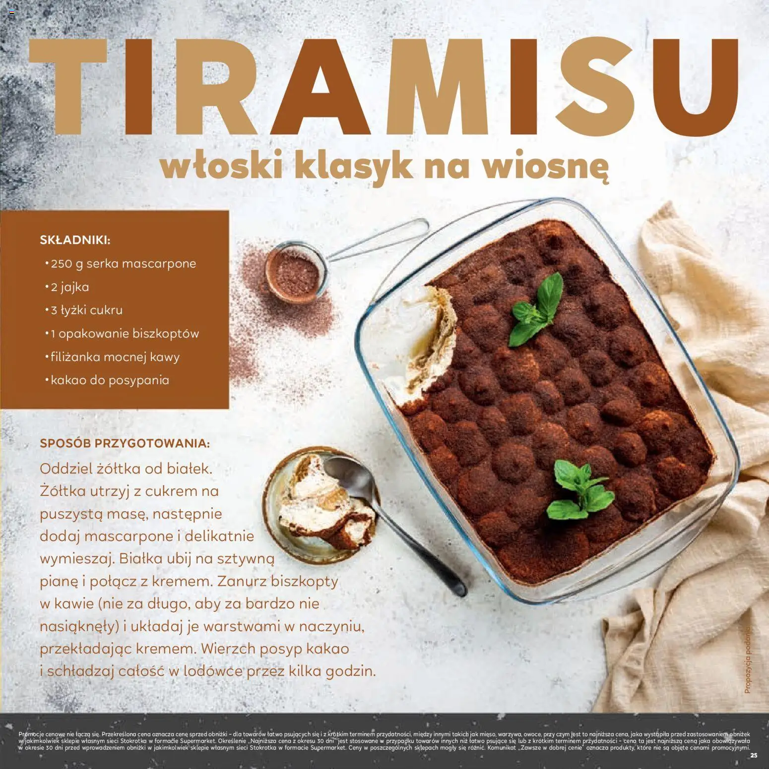 Stokrotka gazetka - Grill od 23.04.2026 | Strona: 25 | Produkty: Kakao, Stokrotka, Mascarpone, Jajka