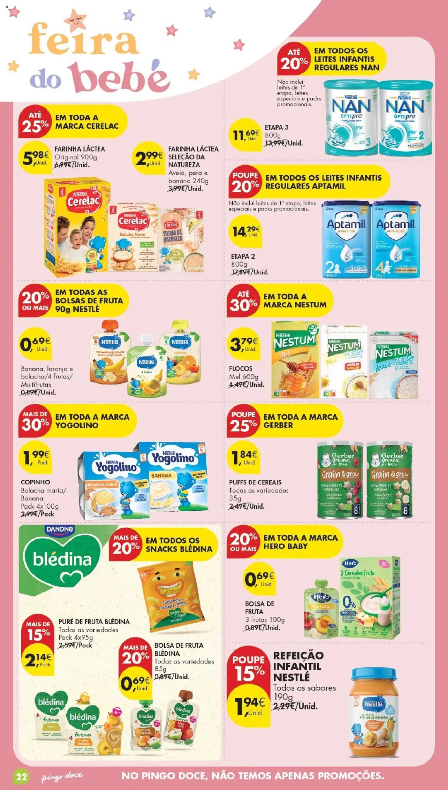 Pingo DocePoupe Esta Semana Madeira │ válido de 19.05.2026 | Página: 22 | Produtos: Bolsa, Farinha láctea, Arroz, Mel