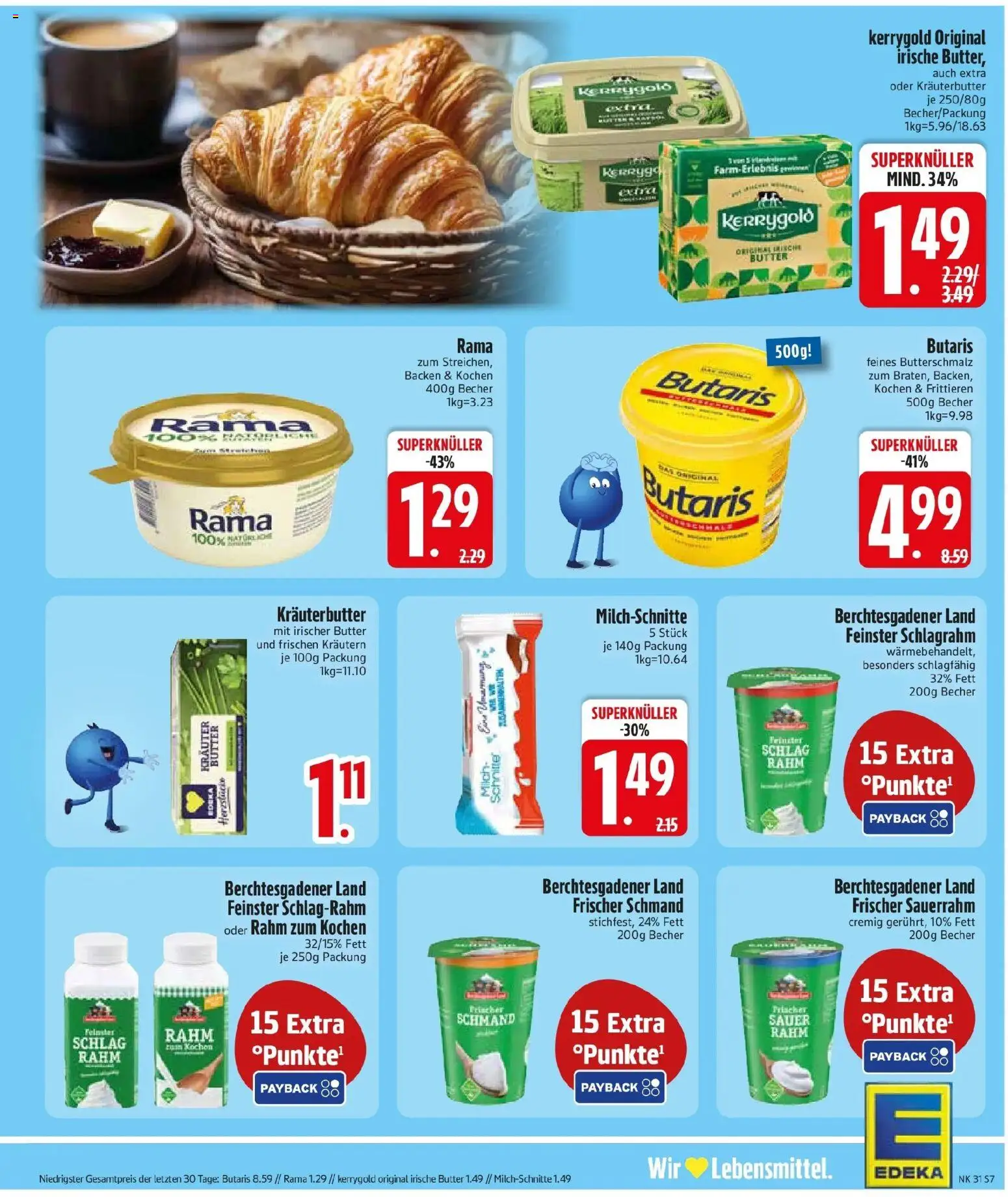 Edeka prospekt Schorndorf – gültig ab 27.07.2026 | Seite: 9 | Produkte: Butterschmalz, Butter, Kräuterbutter, Sauerrahm