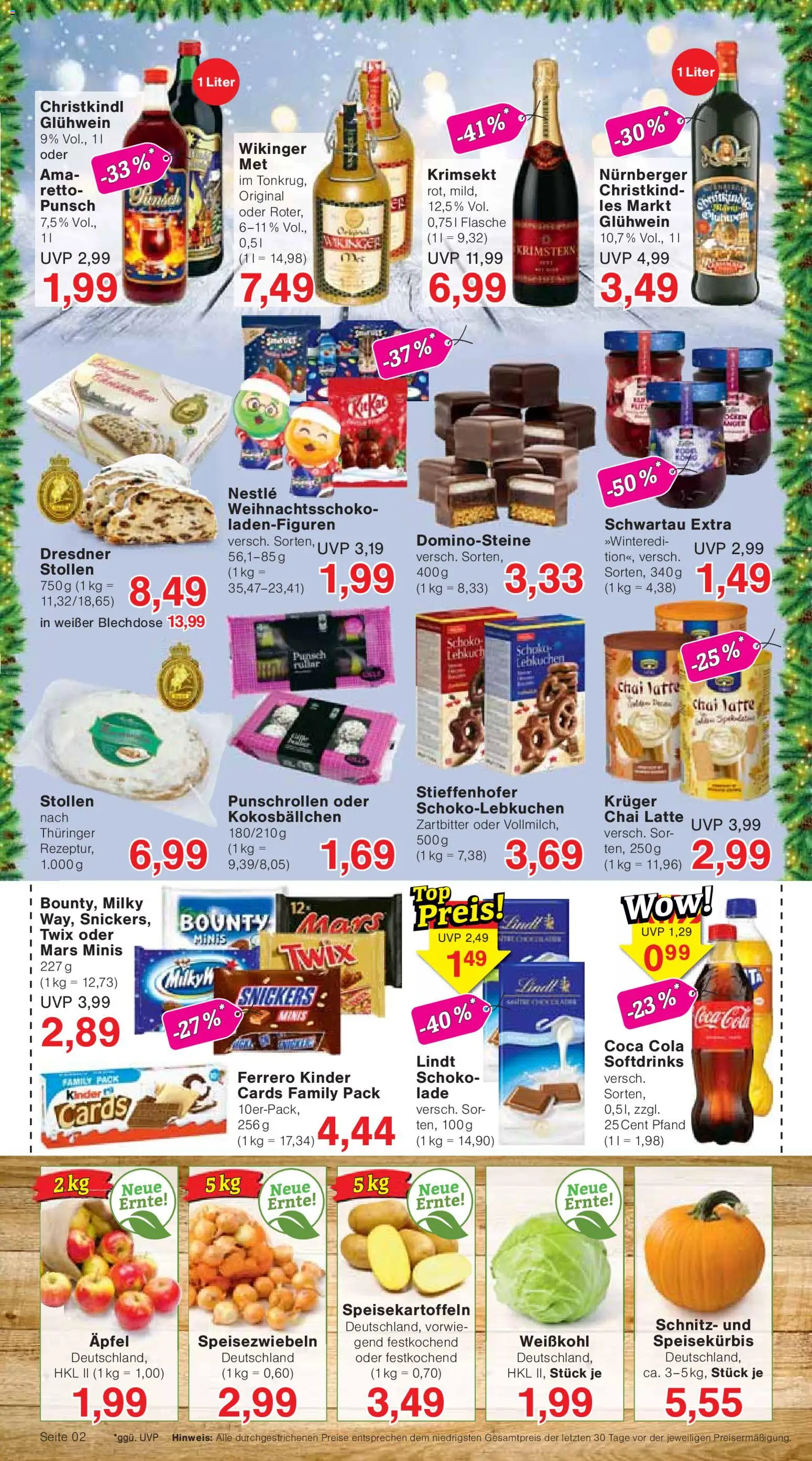 Wiglo Wunderland Prospekt – gültig ab 12.10.2026 | Seite: 2 | Produkte: Coca cola, Snickers, Twix, Schwartau extra