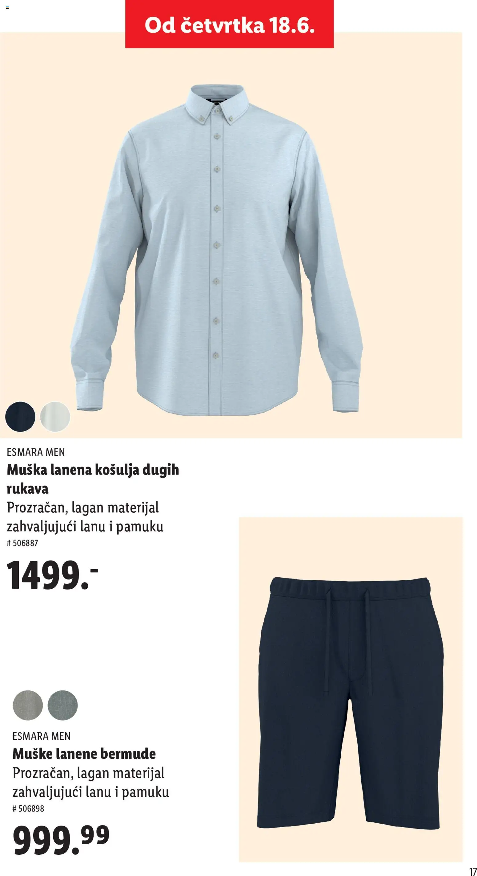 Lidl katalog - važi od 07.05.2026 | Strana: 17 | Proizvode: Košulja