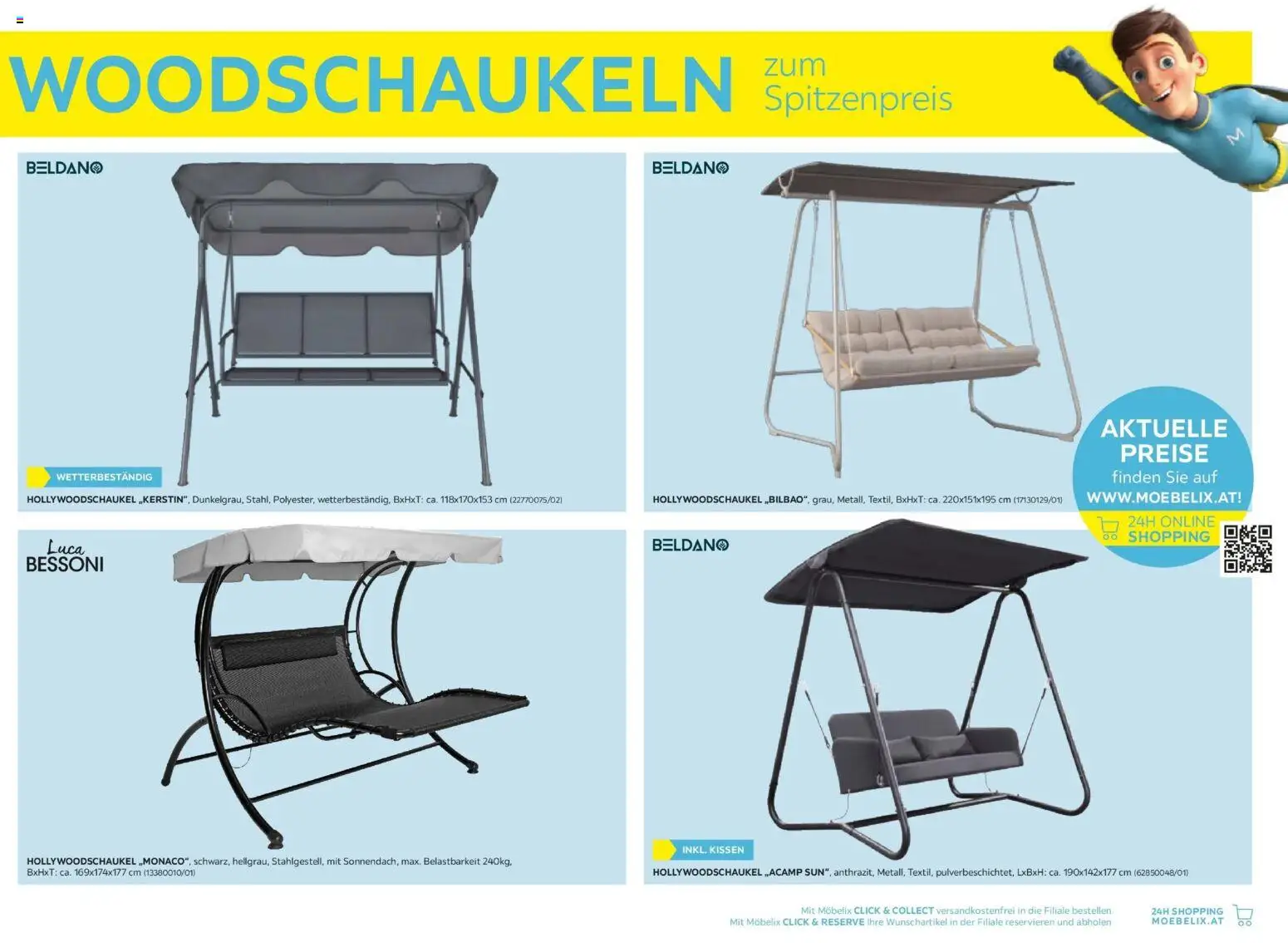 Möbelix Gartenmöbel Mistelbach, Zams, Zell Am See gültig ab 13.04.2026 | Seite: 31 | Produkte: Kissen